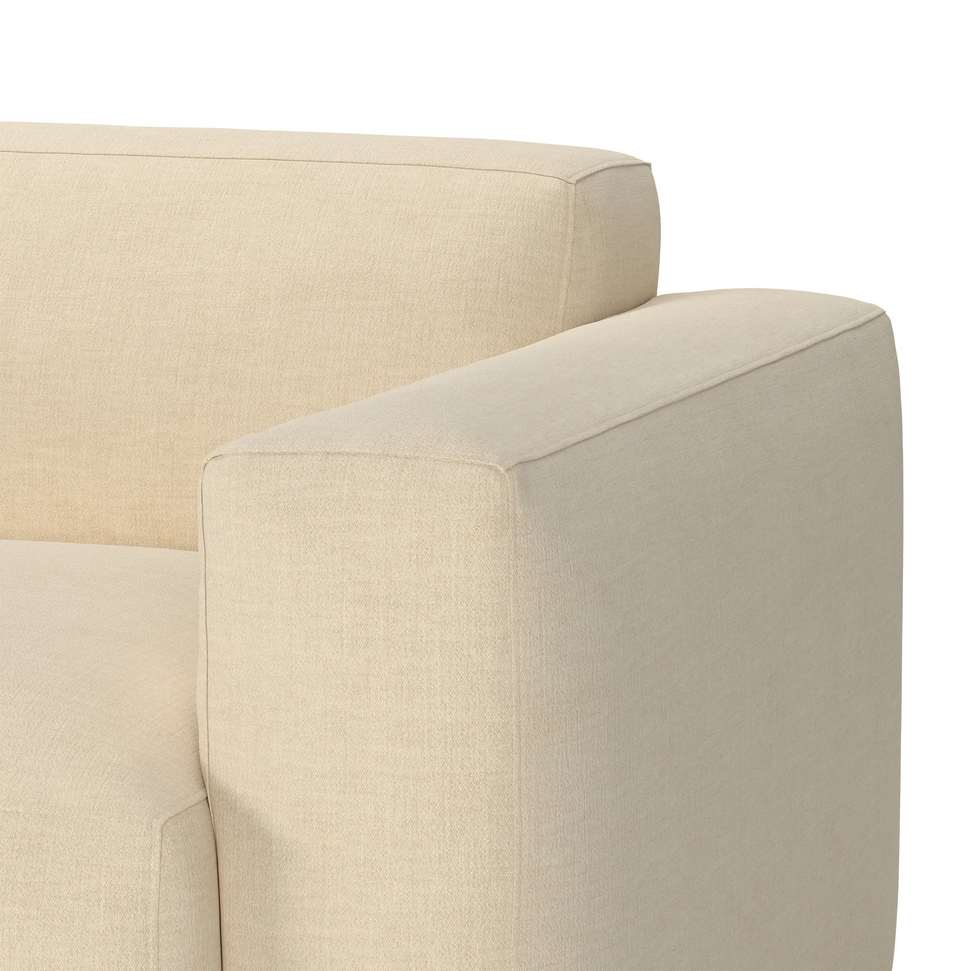 Brick 2-Seater Chaise Lounge Open End Left - 5