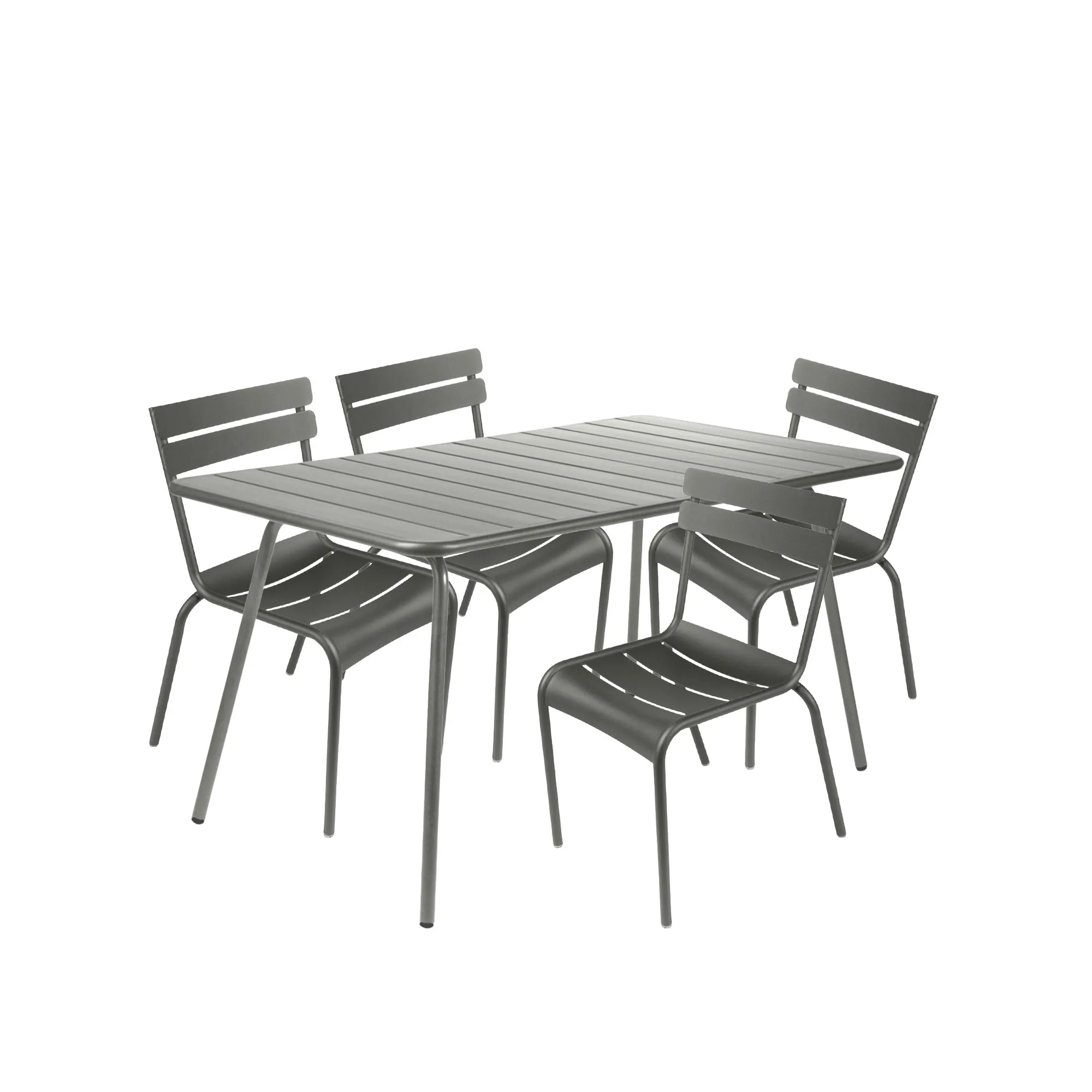 Luxembourg Dining Set Table 143 x 80 cm & 4 Chairs - 1