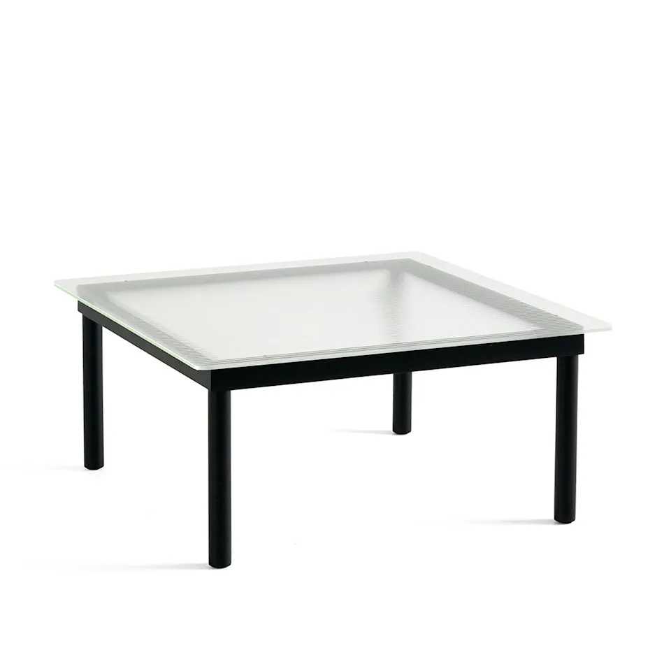 Kofi Coffee Table 80 x 80 cm Black Oak