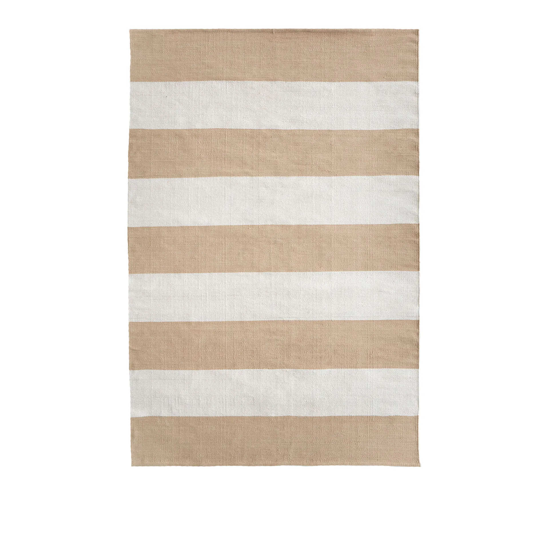 Outdoor Stripe Matta - White/Beige - Nordiska Galleriet Rugs - NO GA