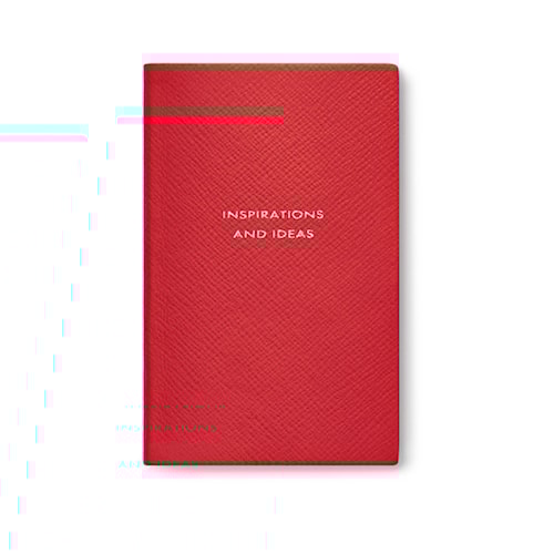 Inspirations and Ideas Panama Notebook in lemon | Smythson