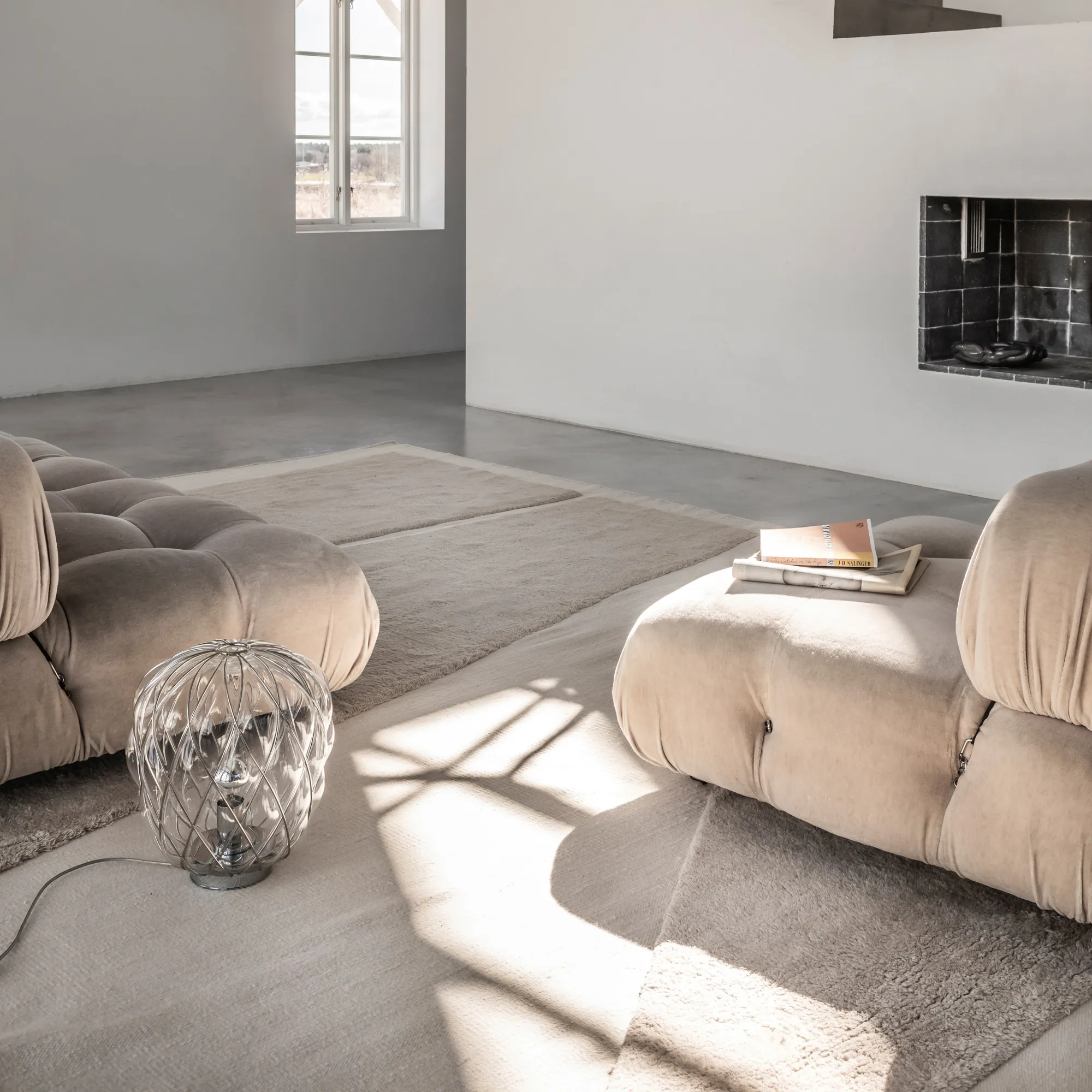 Untitled 2 Cream/Almond Wool Rug - 4