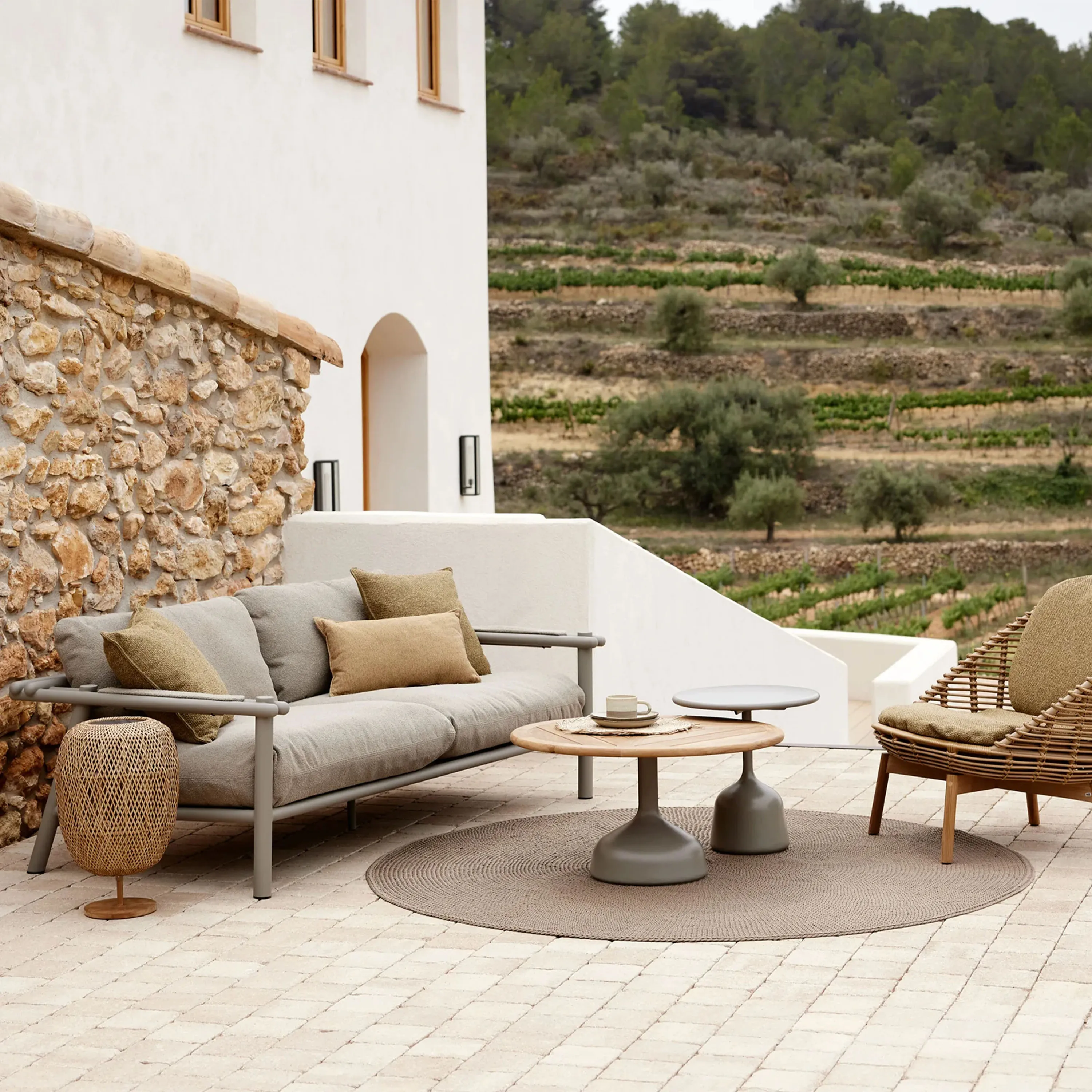 Sticks 2-seater outdoor sofa - 3