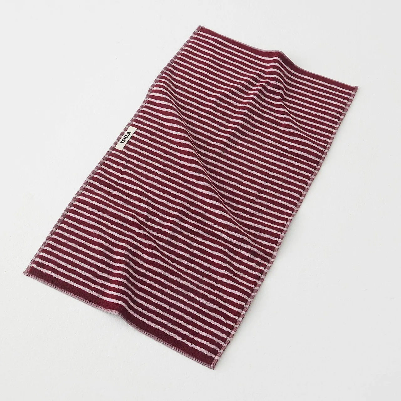 Terry Towel Red & Rose Stripes