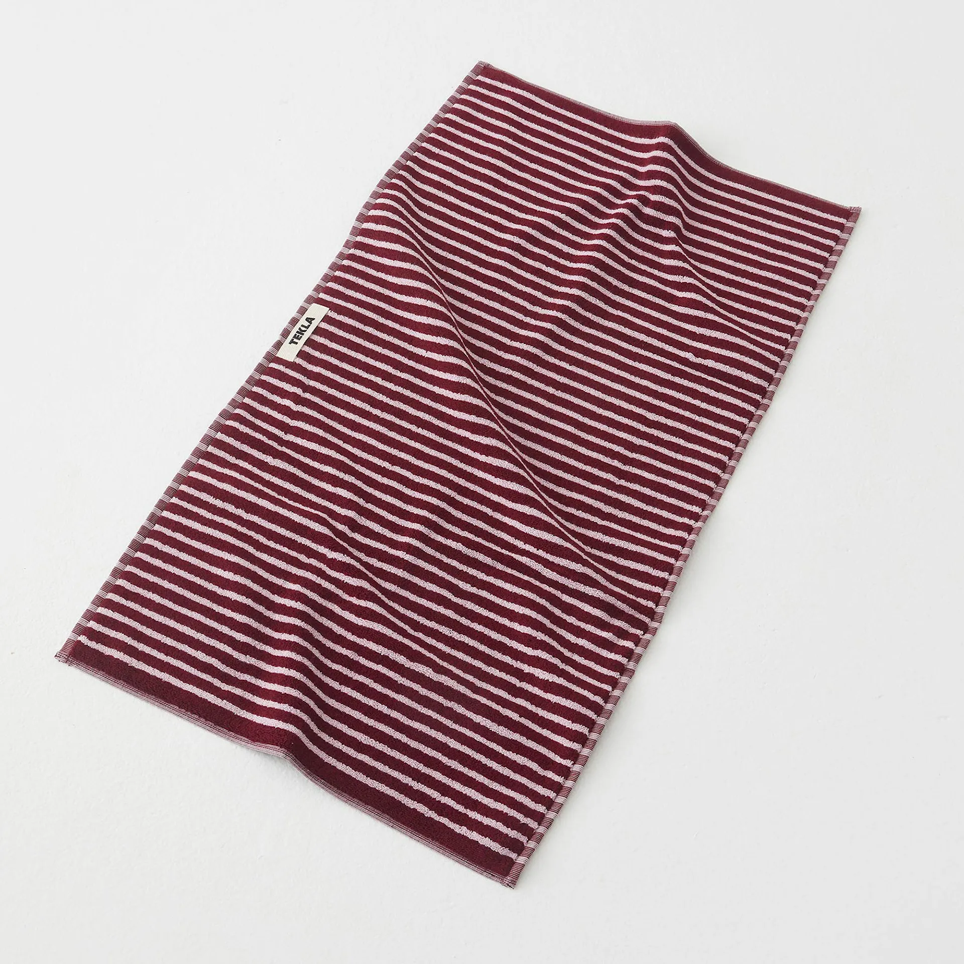 Terry Towel Striped Red  Rose - TEKLA - NO GA