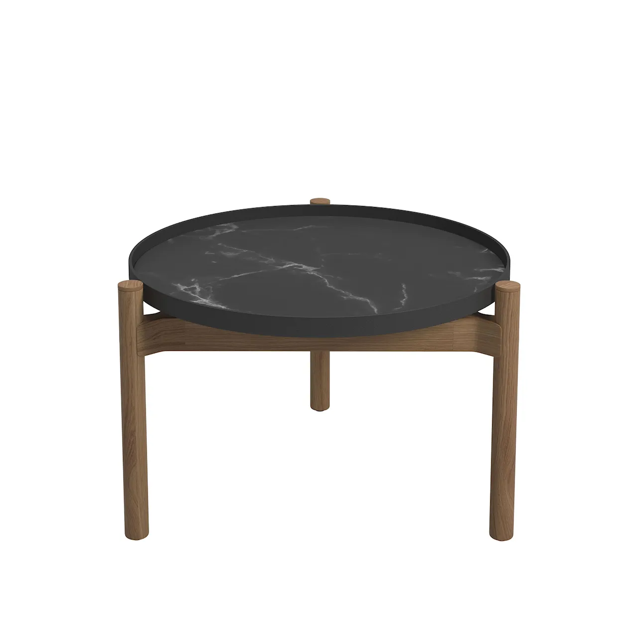 Sepal Side Table - Meteor/Nero