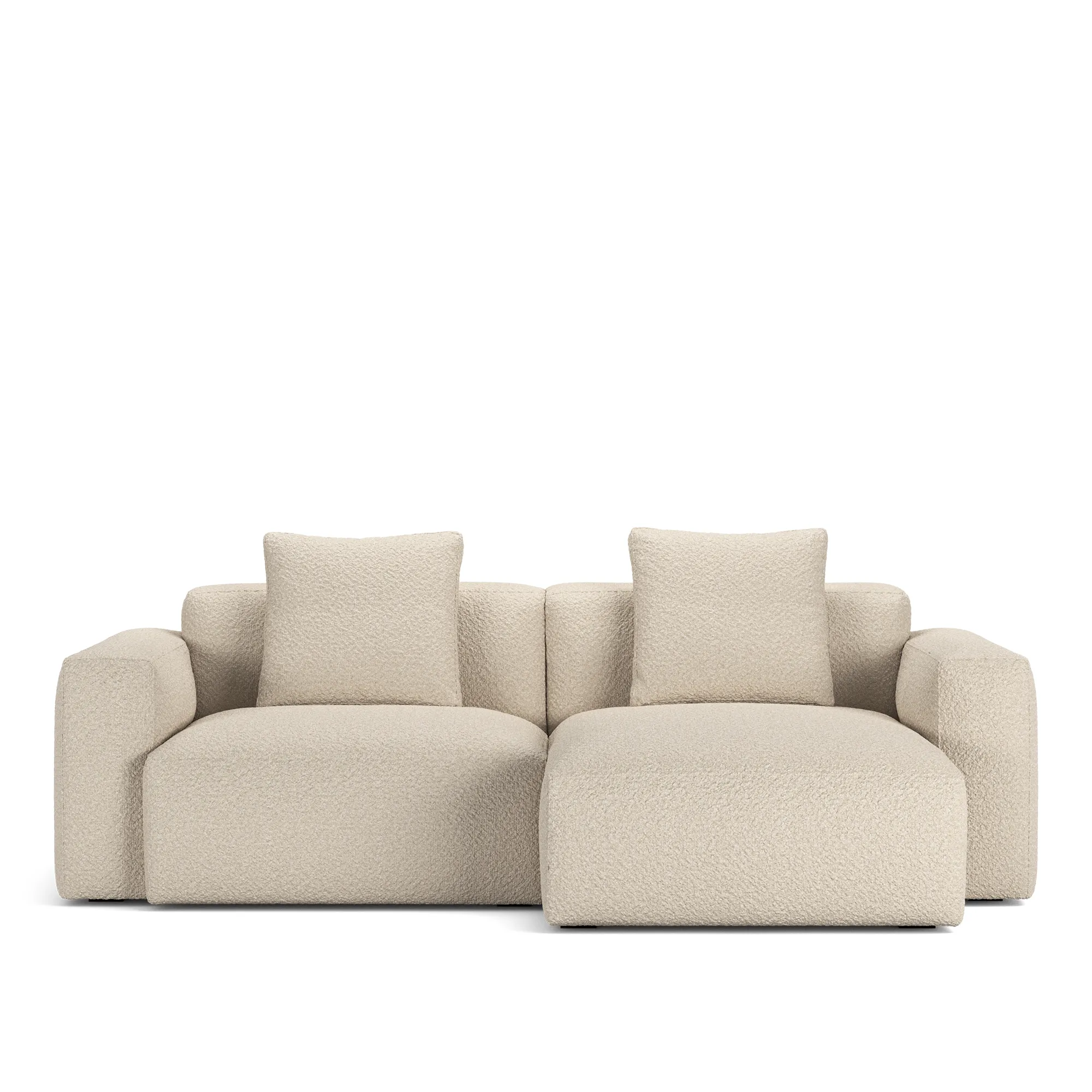 Brick 2-Seater Chaise Lounge Right - 10