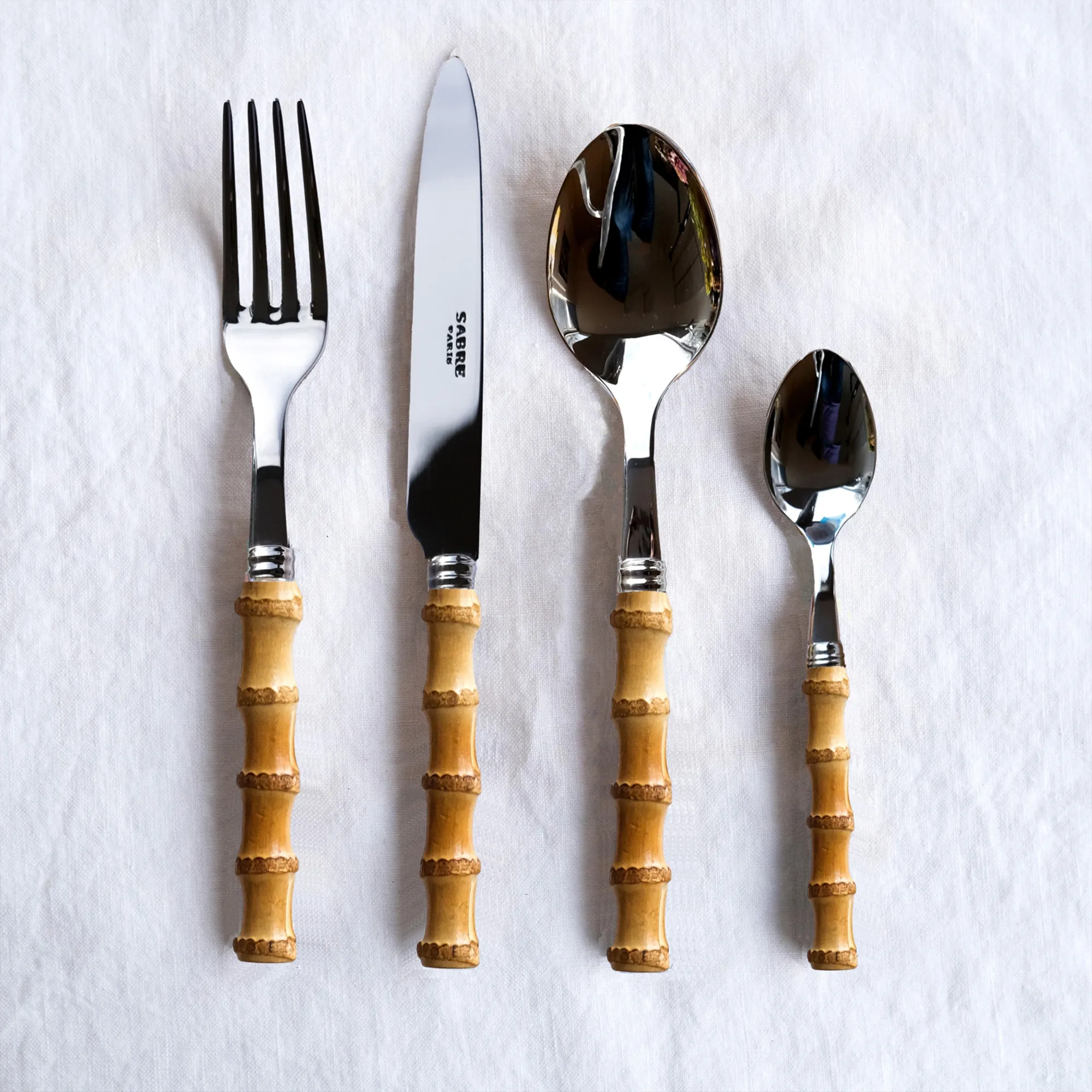 Panda Light Bamboo Cutlery Set - 2