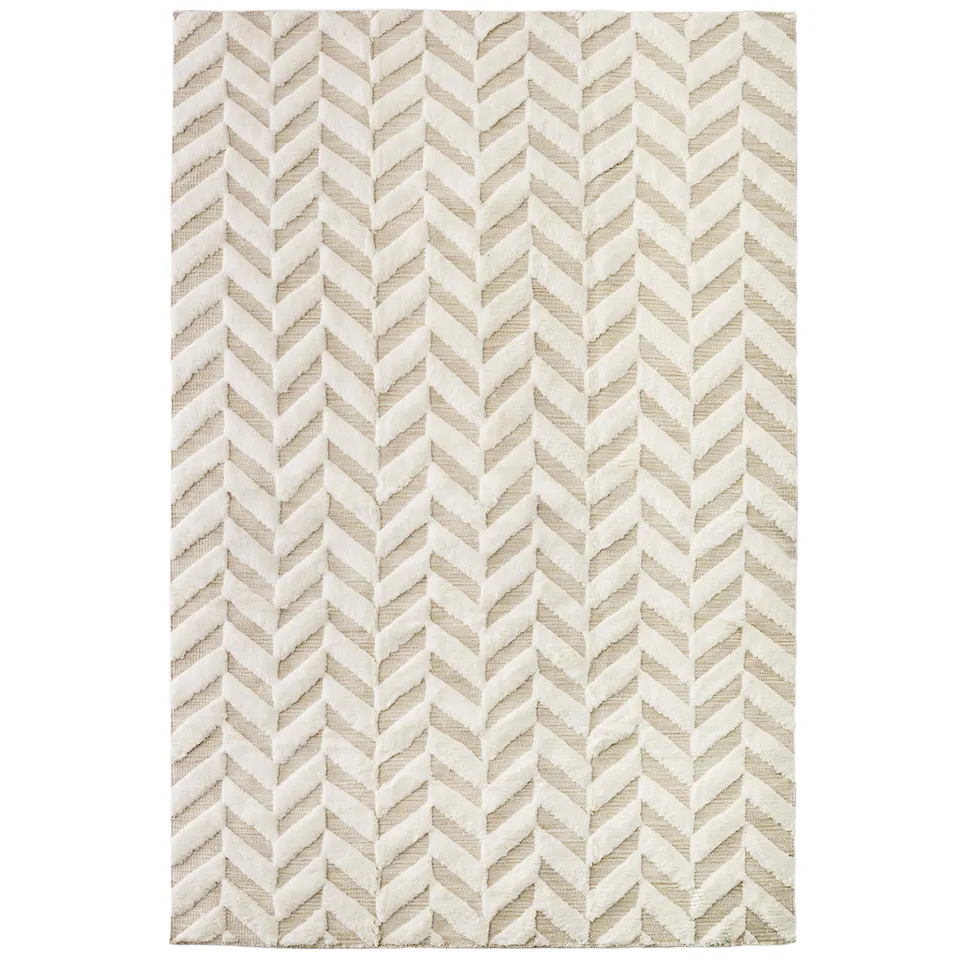 Herringbone White villamatto