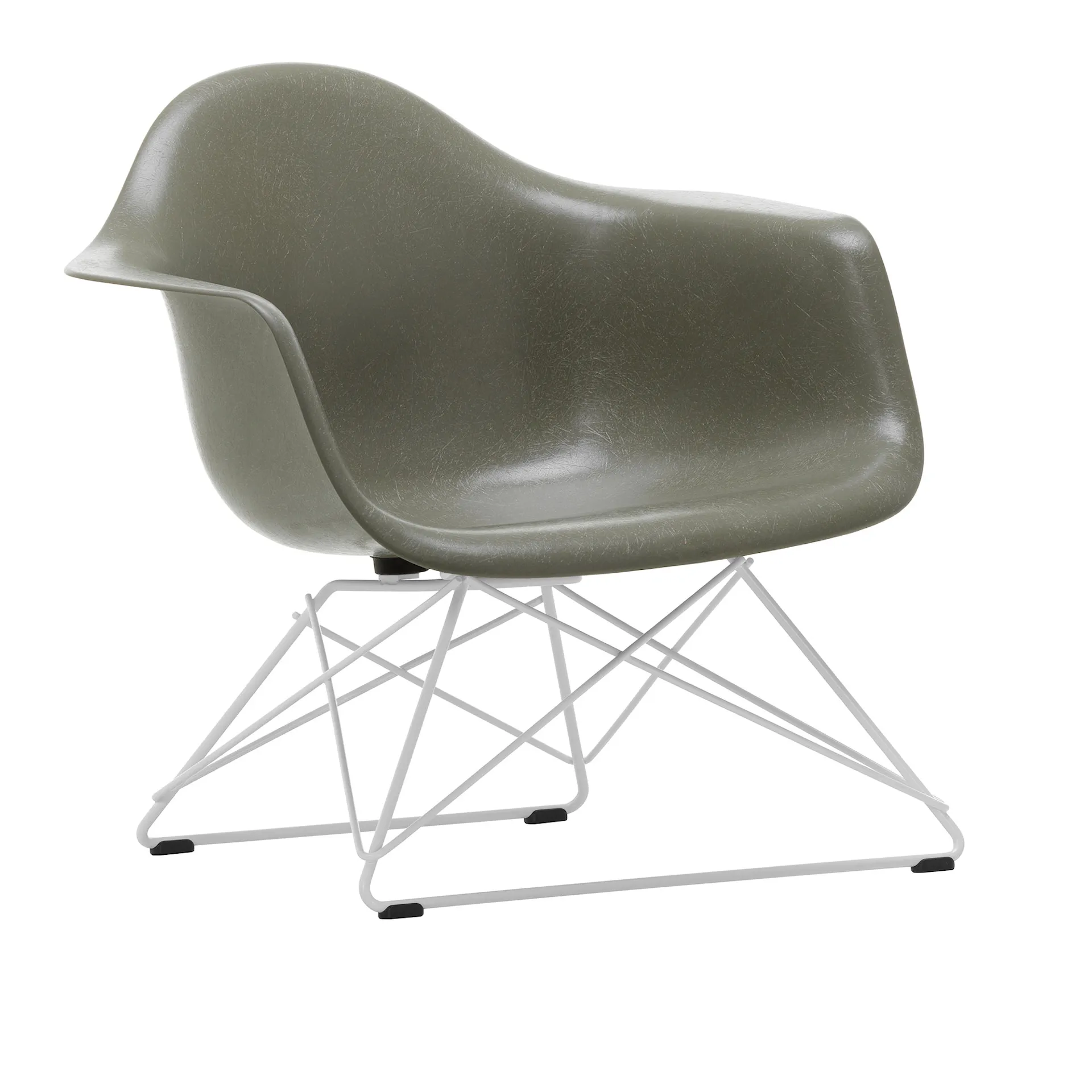 Eames Fiberglass Armchair LAR White - Vitra - Charles & Ray Eames - NO GA