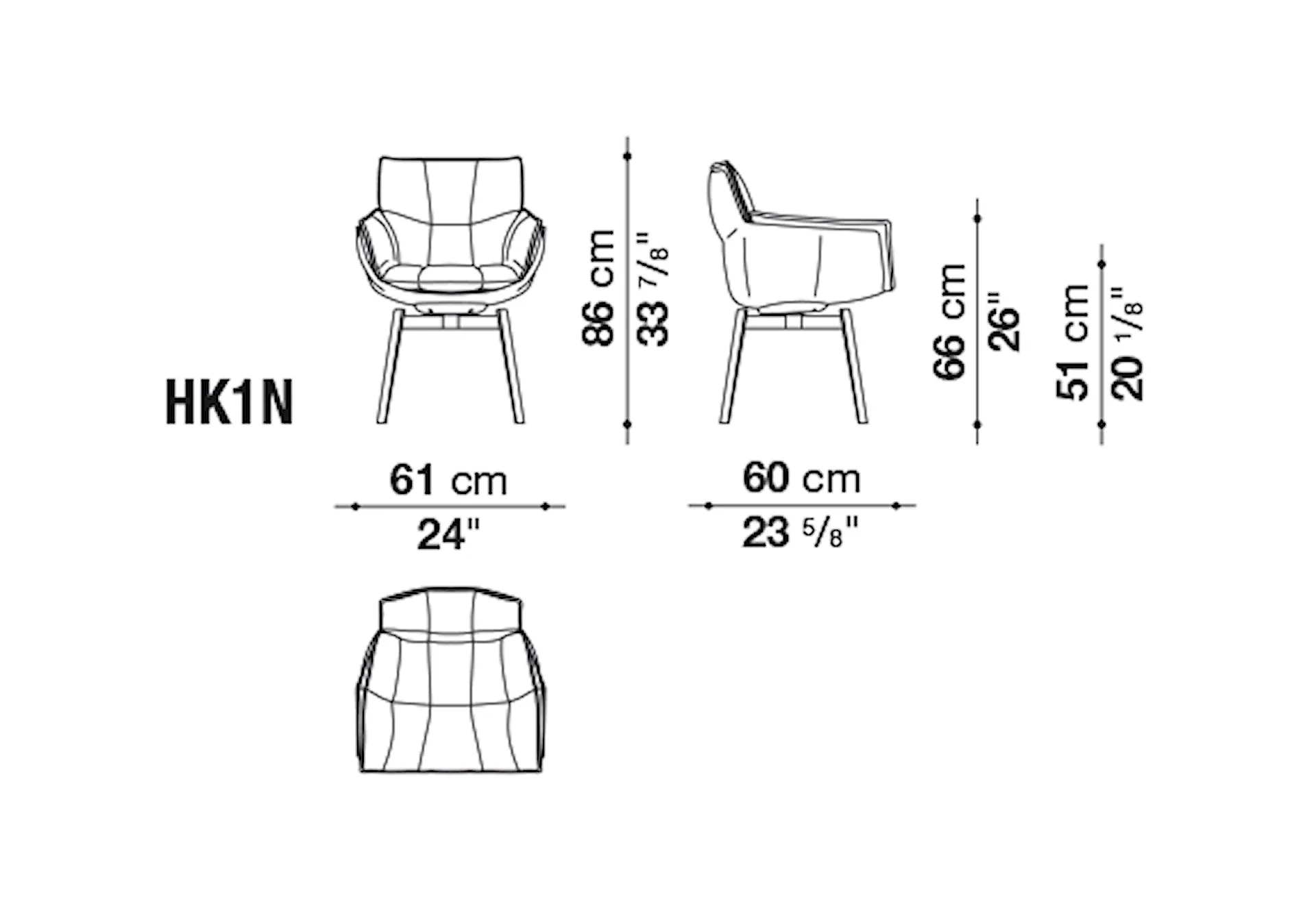 Husk Outdoor Small Armchair - B&B Italia - Patricia Urquiola - NO GA