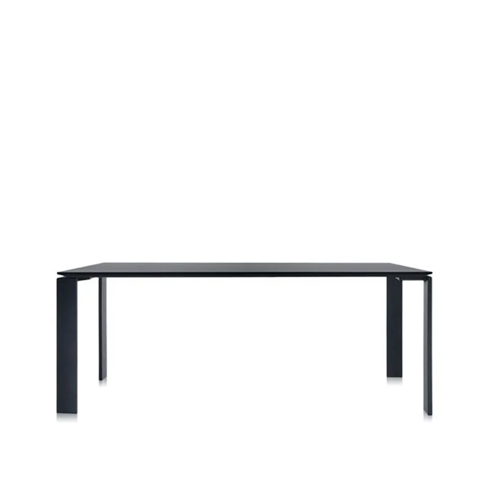 Four Table 4523 190x79, Black/Black, Scratch-Proof Laminate