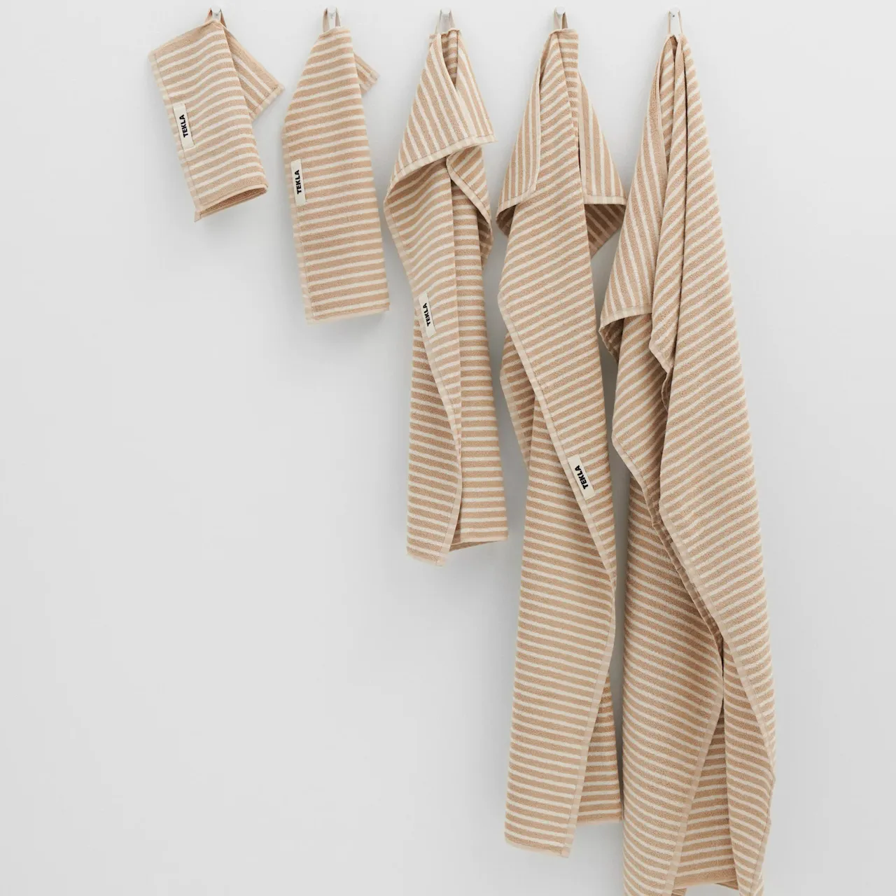 Terry pyyhe ivory stripes