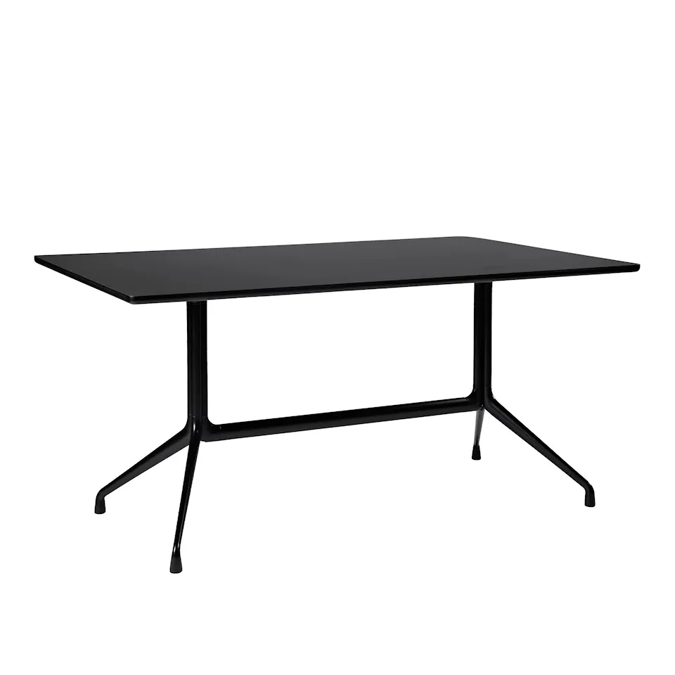 About a Table AAT10 - Black Base - Black Linoleum - 180x105x73 cm