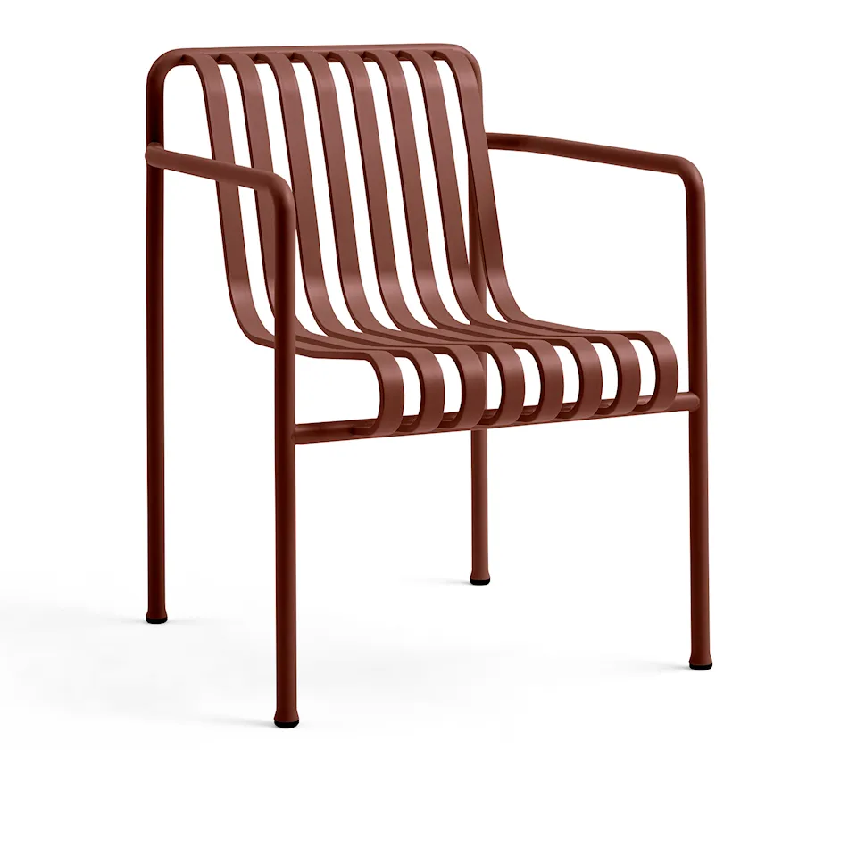 Palissade Dining Chair with Armrests - Iron Red