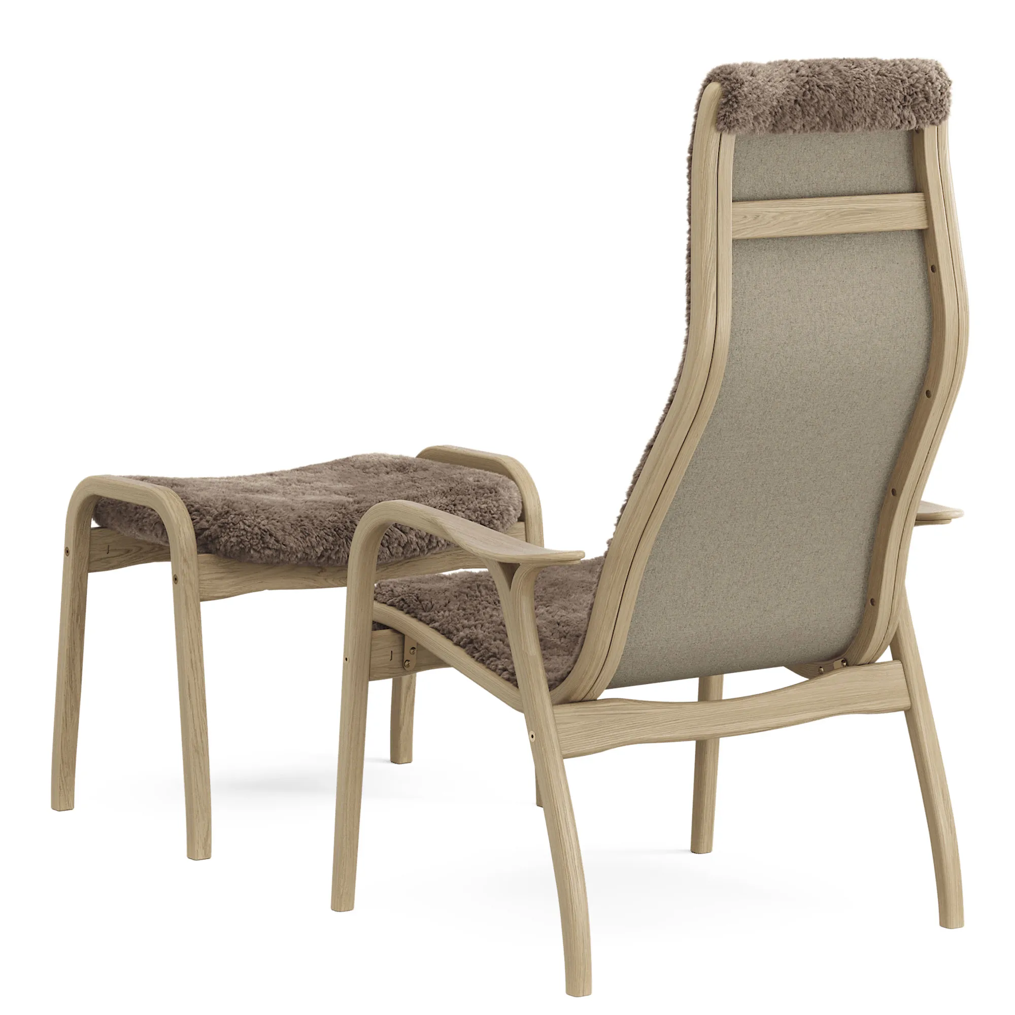 Lamino armchair and footstool - 3