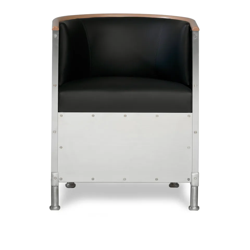 Aluminium Armchair Polished Aluminum