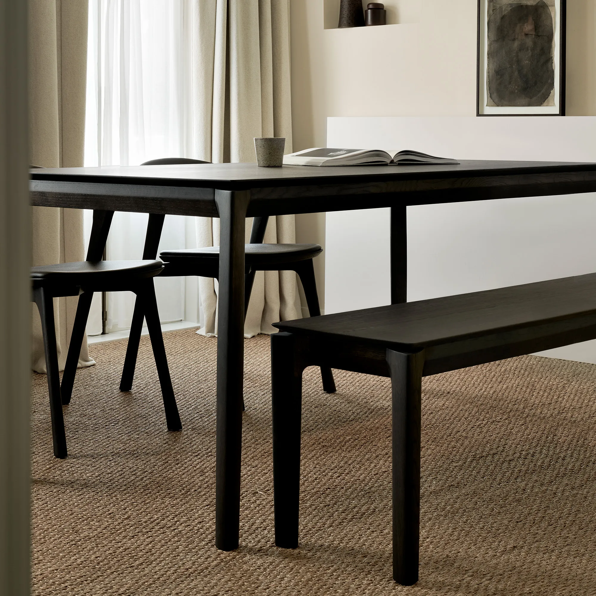 Bok Bench Brown Oak - 2