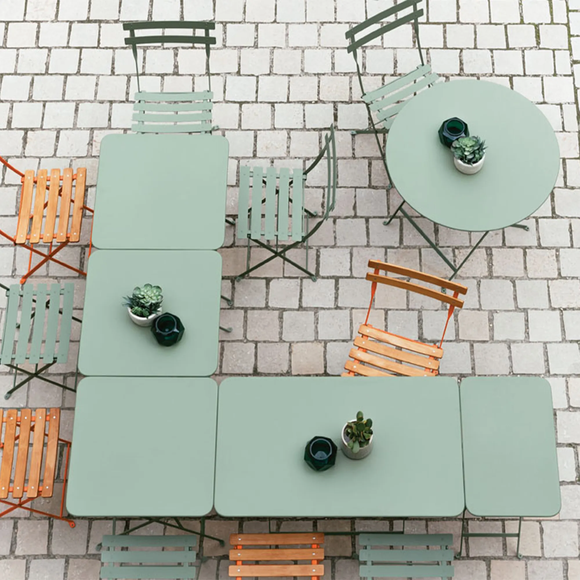 Bistro bijzettafel voor buiten 37 x 57 cm - 3