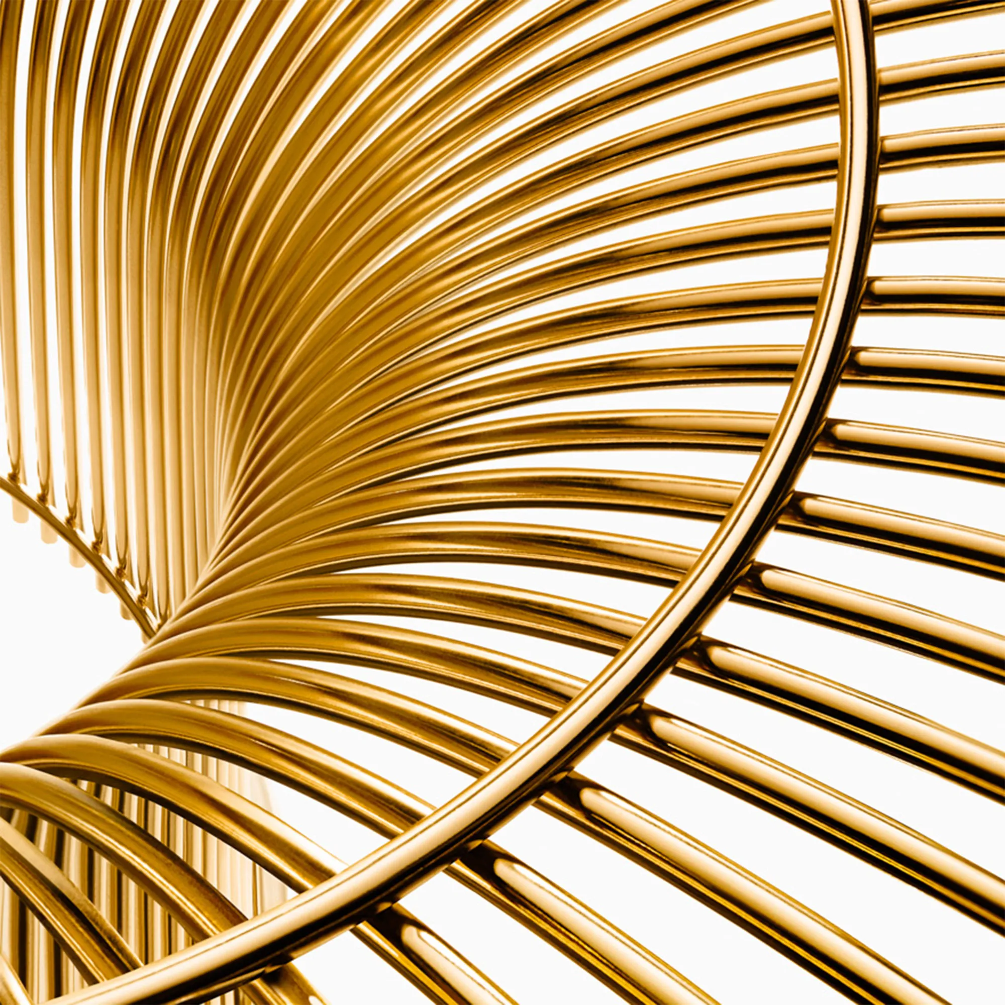 Platner sofabord Ø 107 cm 18K Guld - 3
