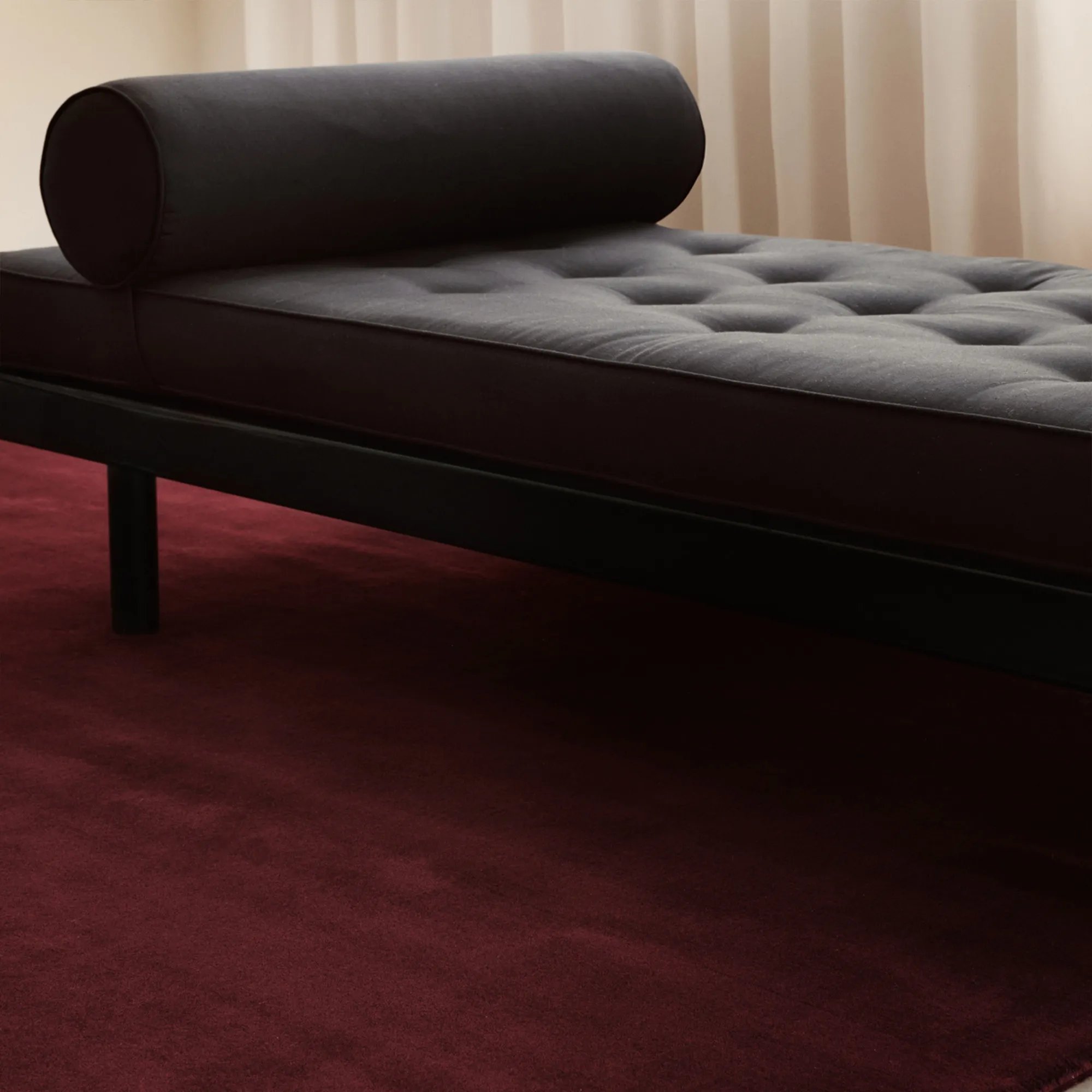 Grand Deep Wine Wool Rug - 3