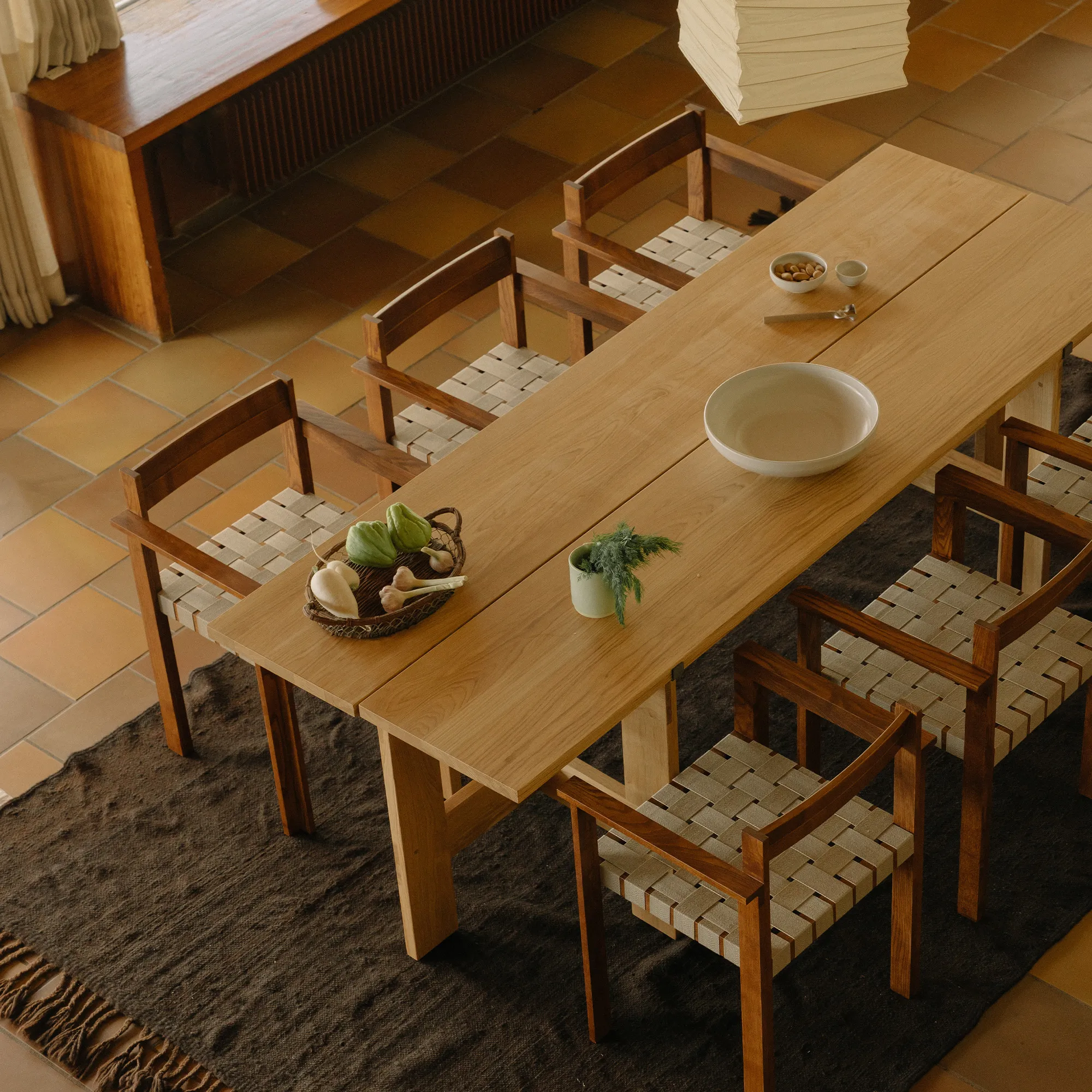 Farmhouse Trestle Planks eettafel - 5