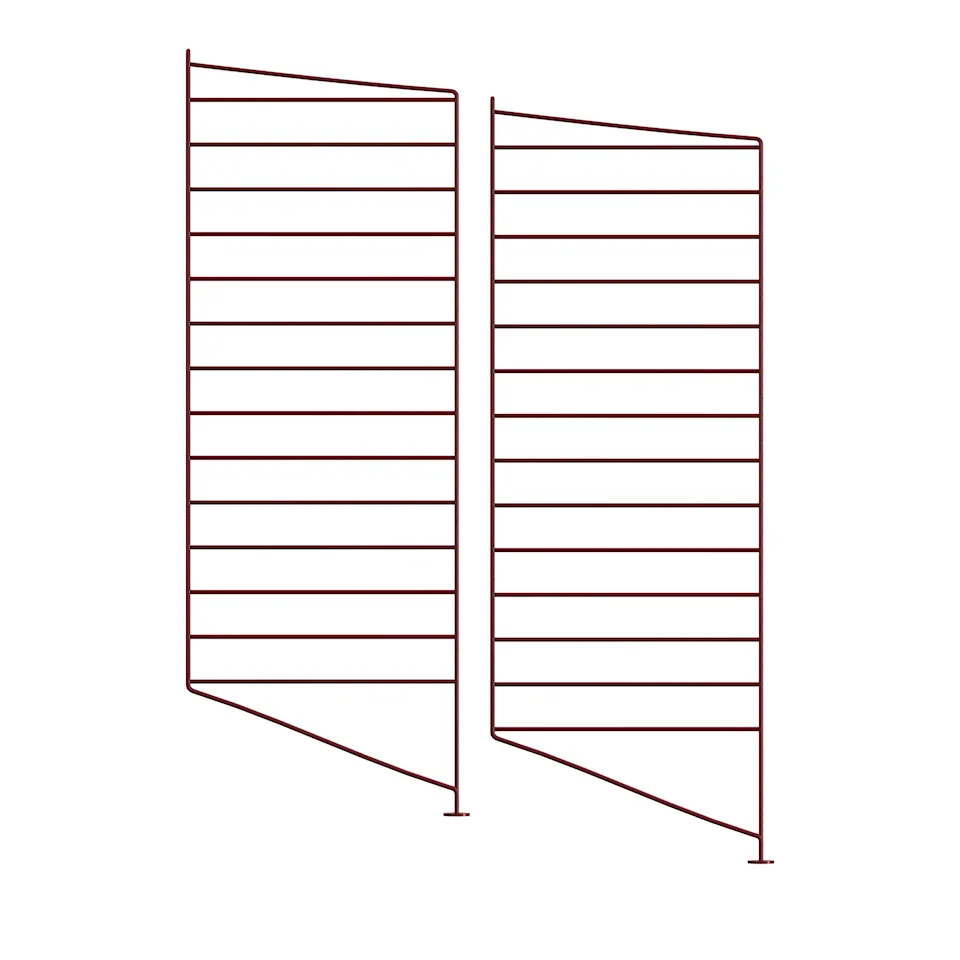 Floor end panel 85 x 30 cm 2-pack dark red