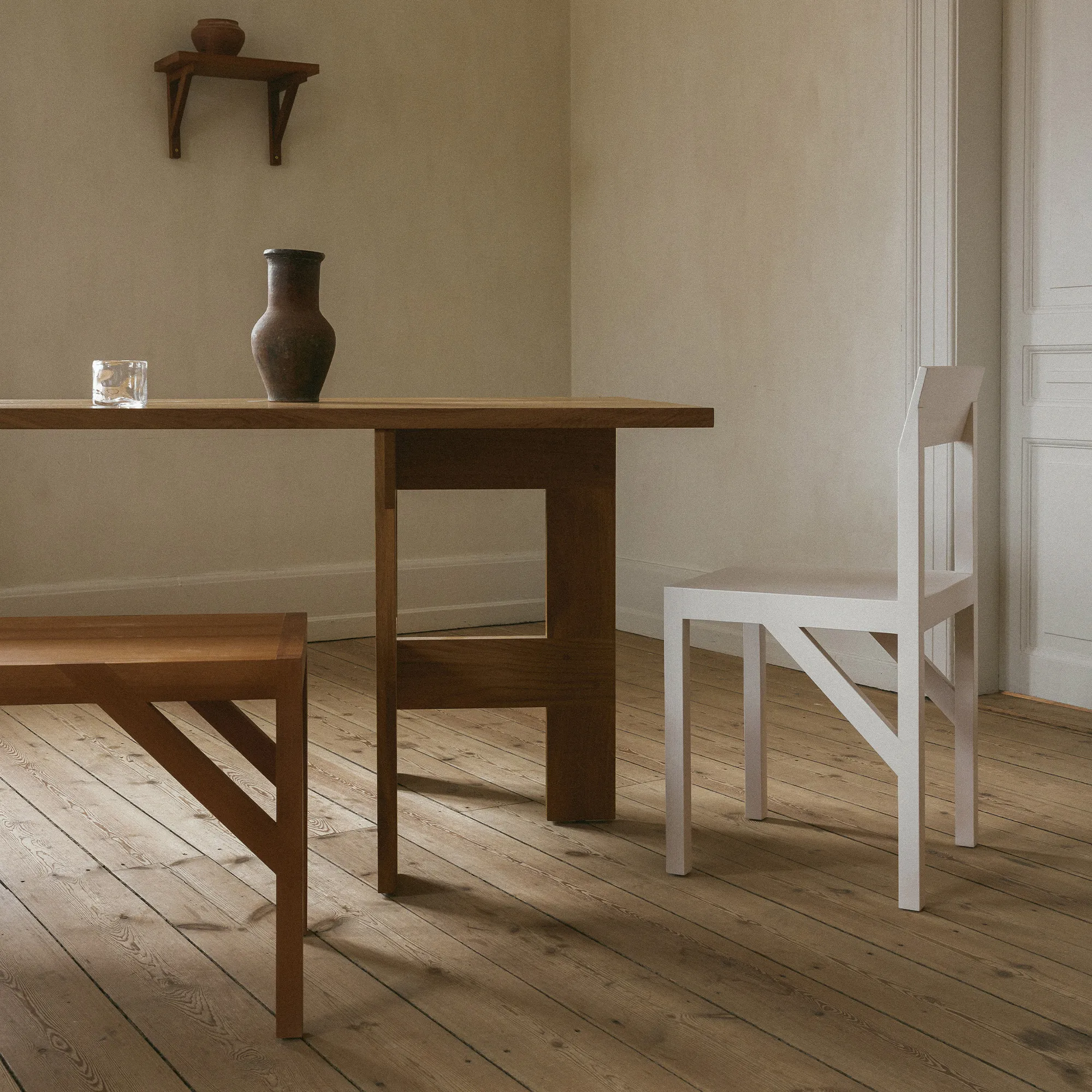 Farmhouse Trestle Planks eettafel - 8