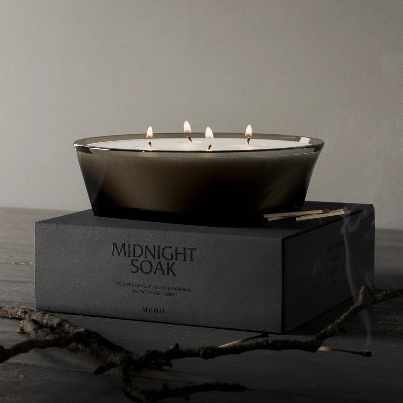 Olfacte Scented Candle, Midnight Soak Ø18