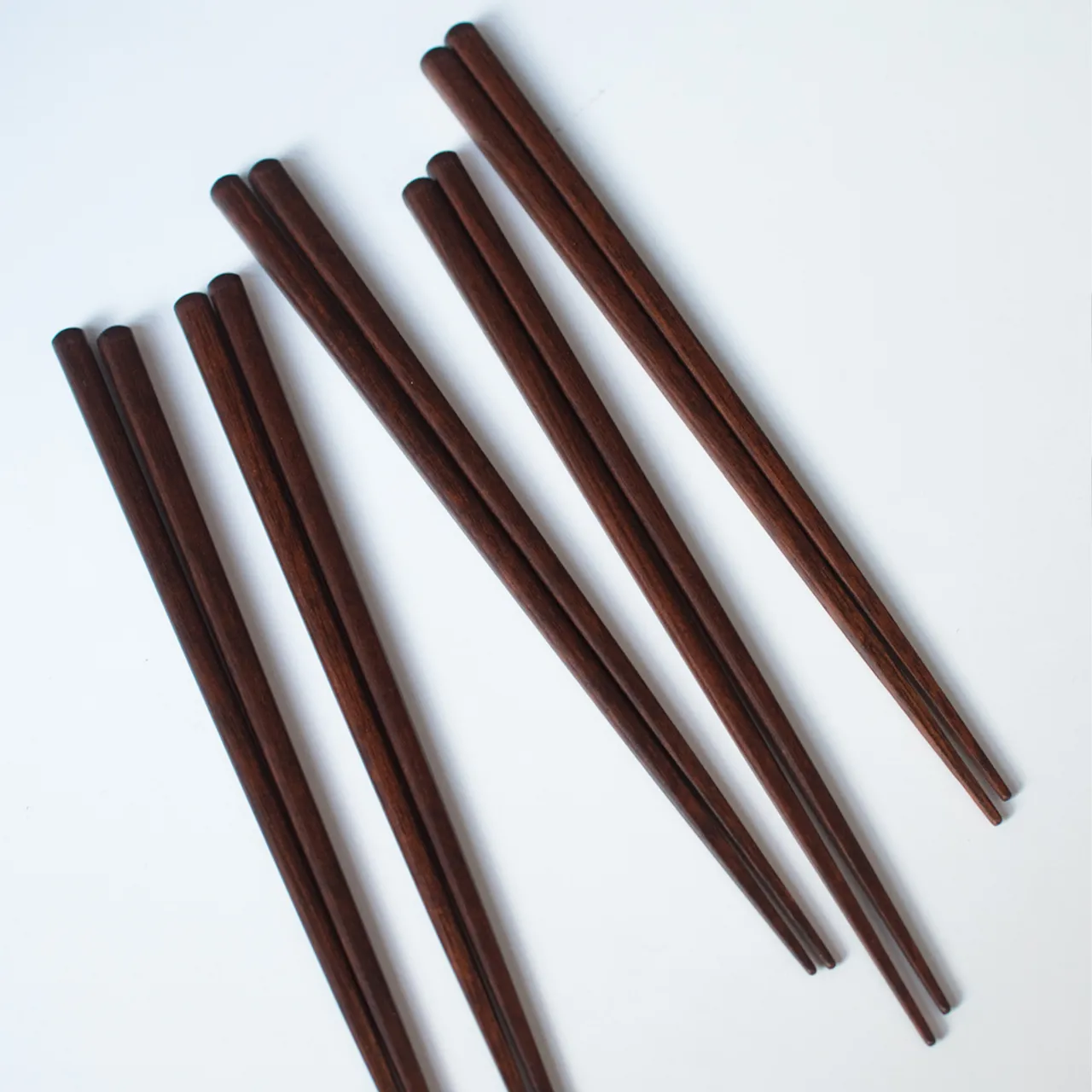 Kawai Plain Wood Chopsticks Brown - Set of 5