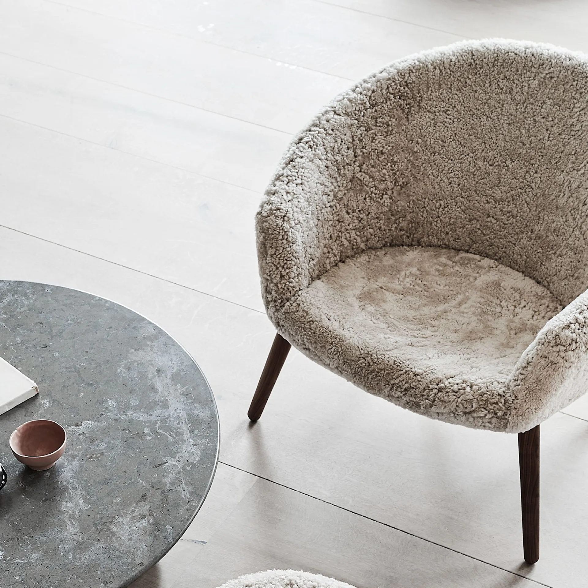 Ditzel Lounge Chair - Sheepskin - Fredericia Furniture - NO GA