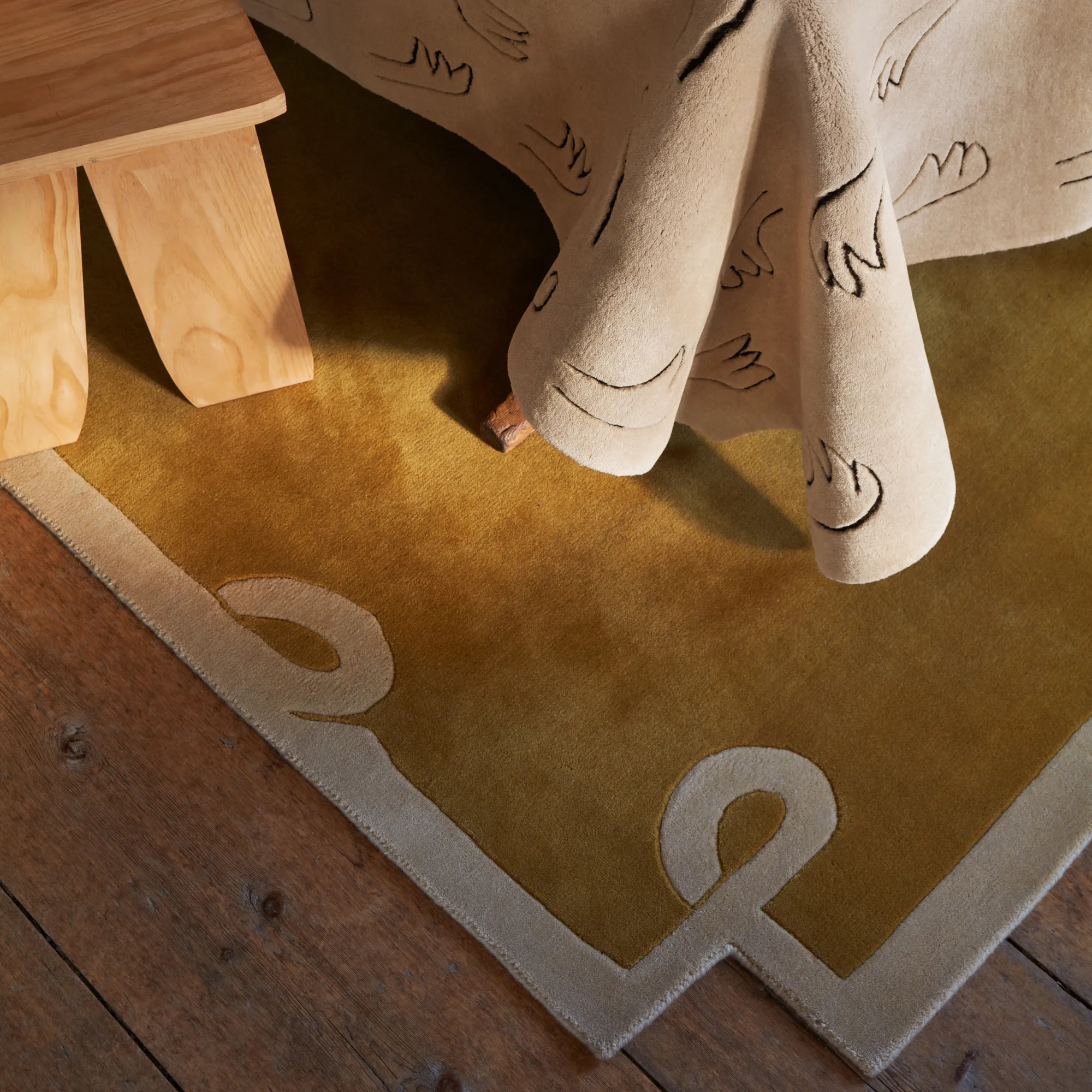 All Hands Light Sand wool rug - 5