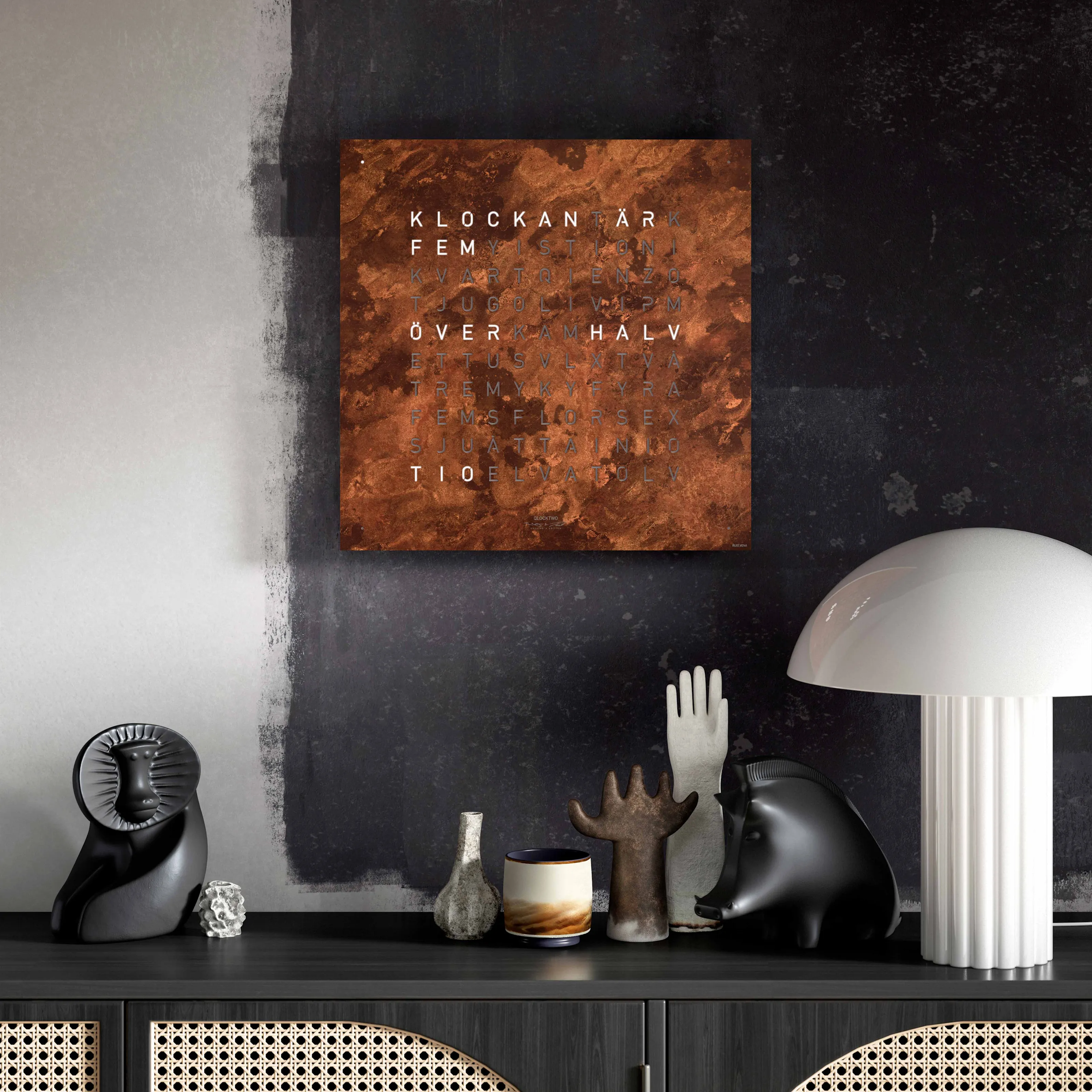 Qlocktwo Earth 45 Creator's Edition – Rust - 4