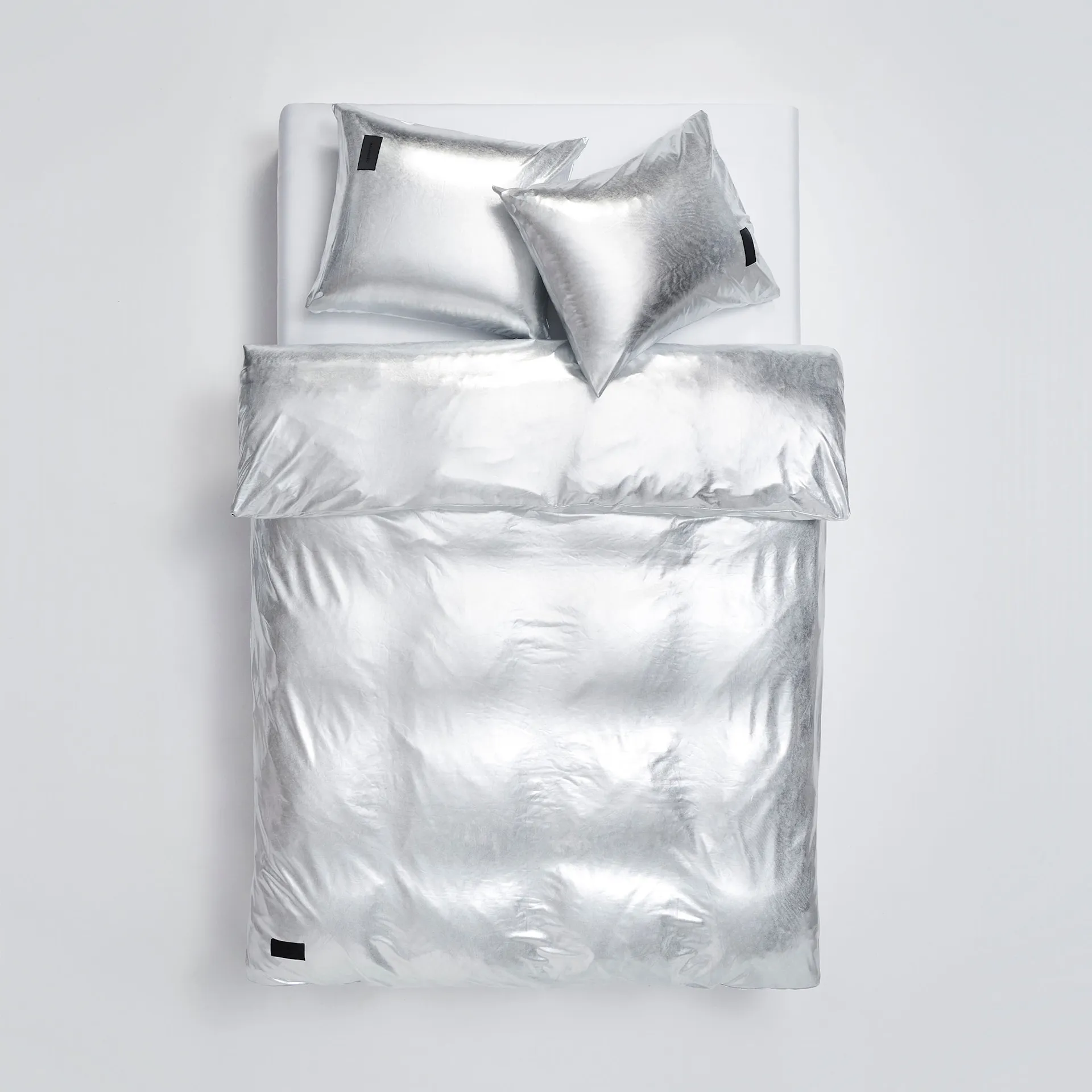 Nude Metallic Duvet Cover Jersey Silver - Magniberg - NO GA