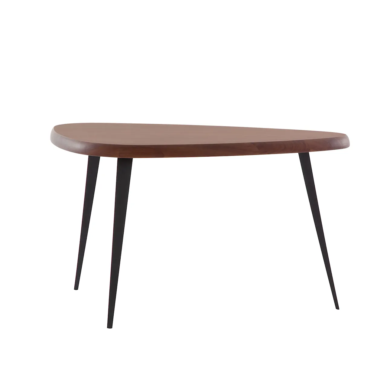 527 Mexique, Table In Natural Oak, 118x80x70, Matt Black Legs