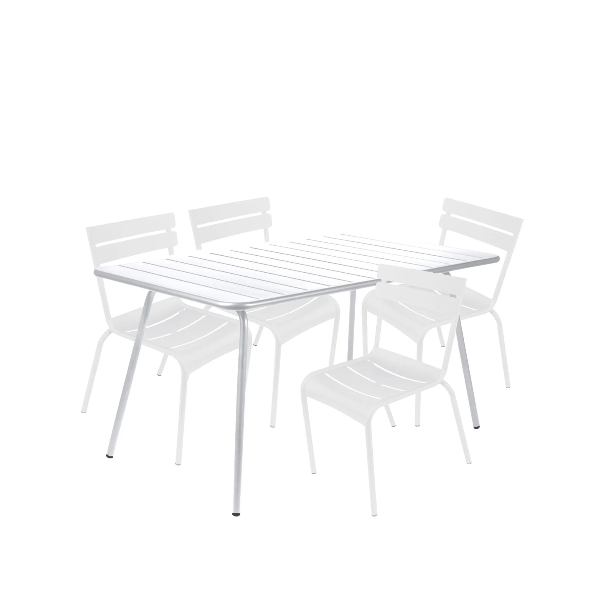 Luxembourg Dining Set Table 143 x 80 cm & 4 Chairs - 1