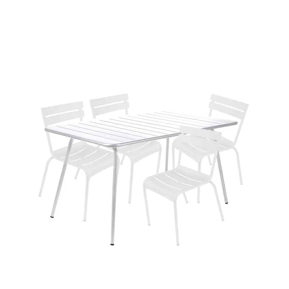 Luxembourg Dining Set Table 143 x 80 cm & 4 Chairs