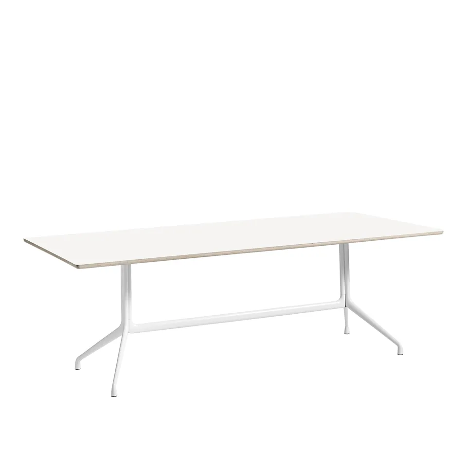 About a Table AAT10 - White Base - White Laminate - 220x105x73 cm