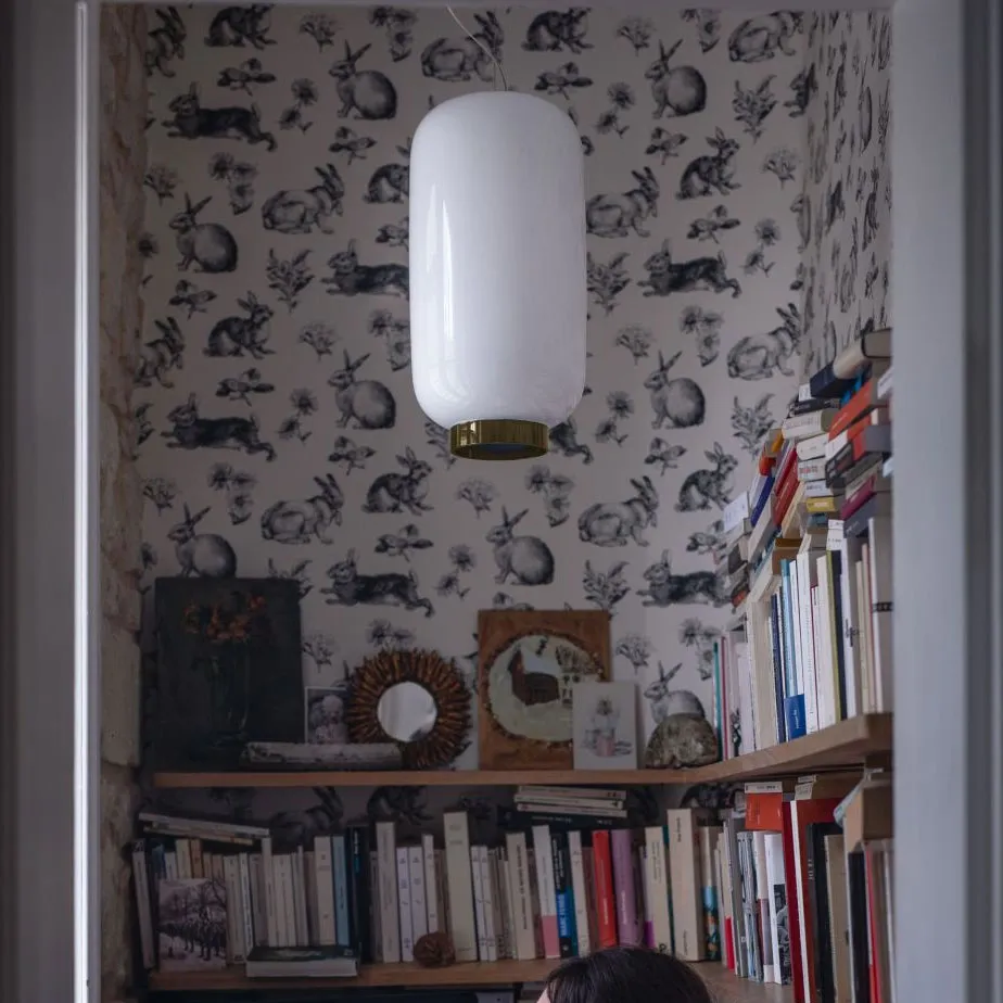 Chouchin 2 Reverse pendant lamp green - 2