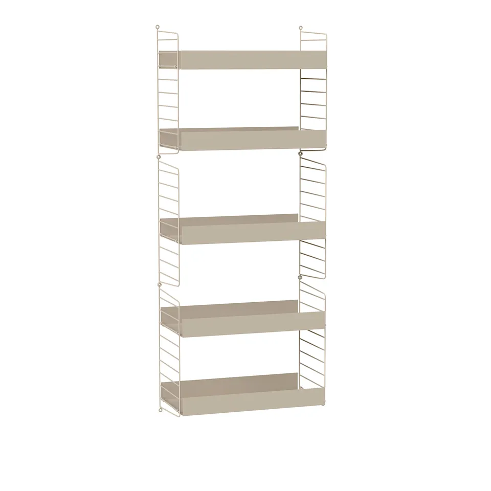 Vardagsrum hyllsystem B beige/beige