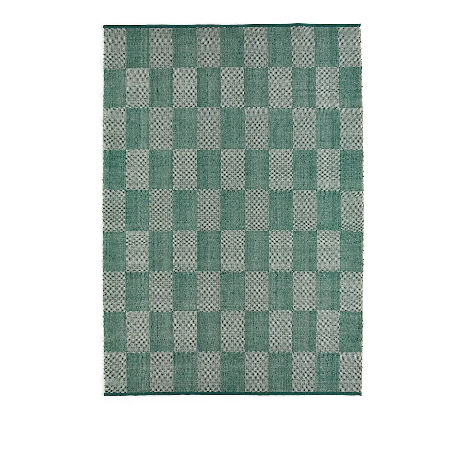 Check Rug Green