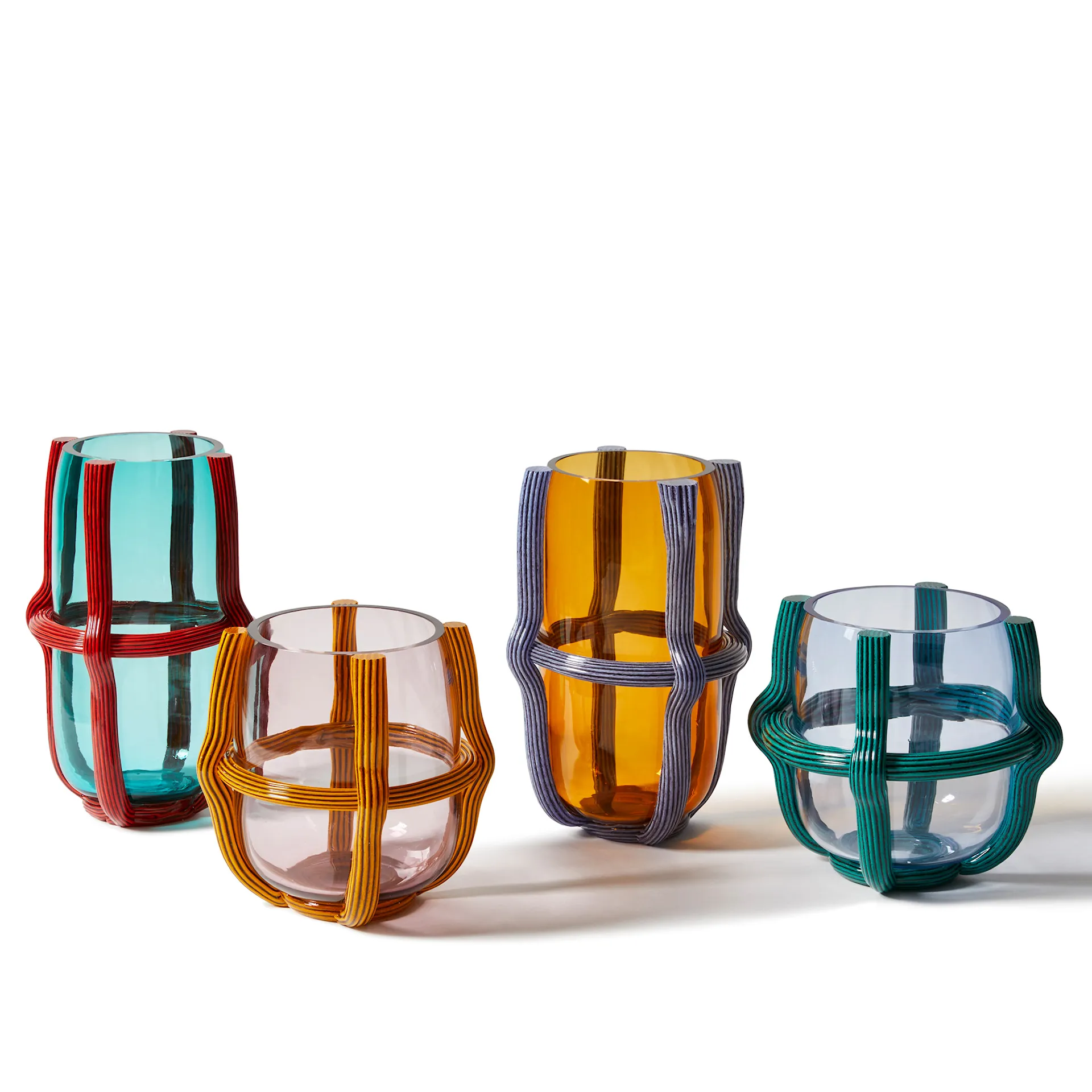 Sestiere Vase - Sea Teal/Carrot Red - Cassina - Patricia Urquiola - NO GA