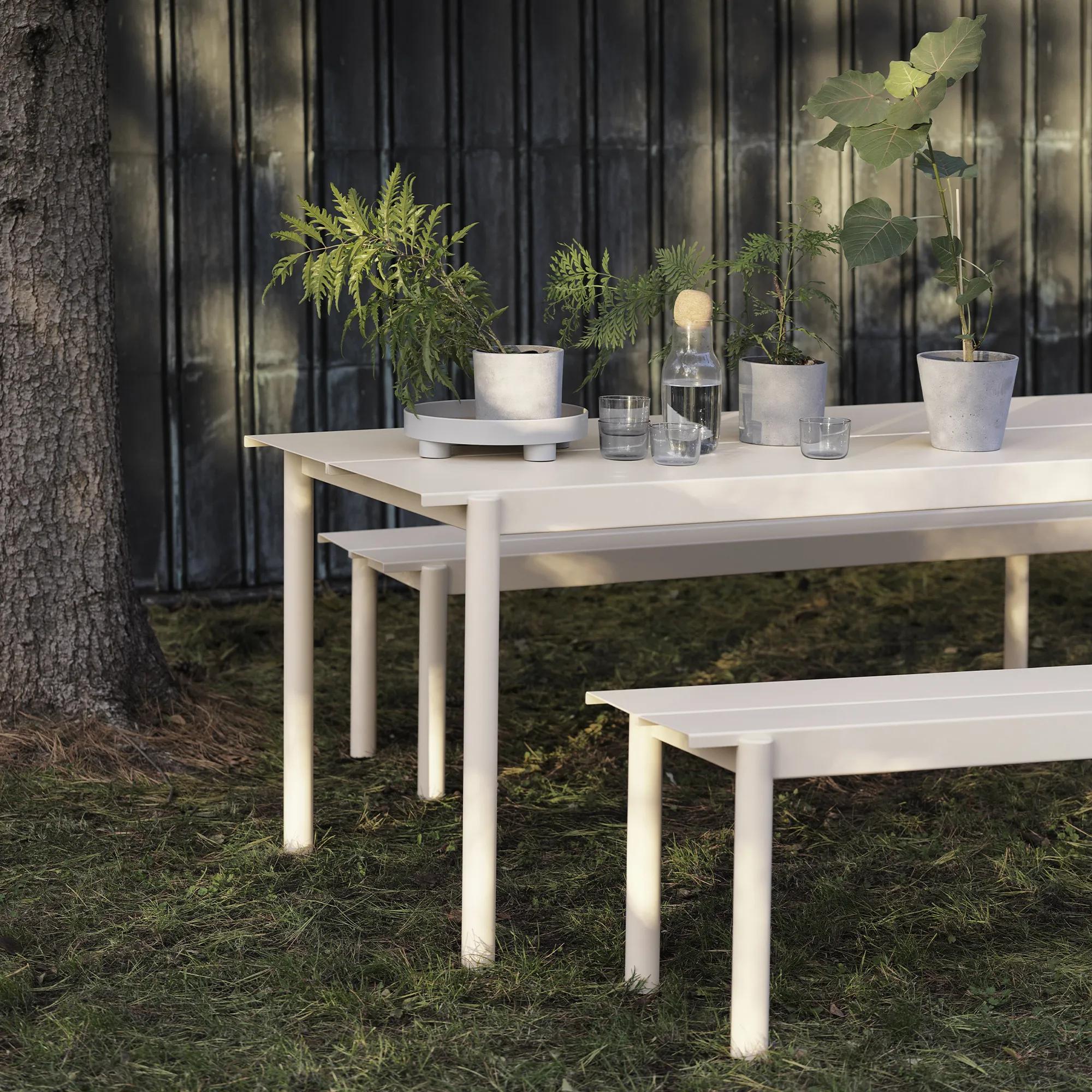 Linear Steel Outdoor Bench 170 cm - 3