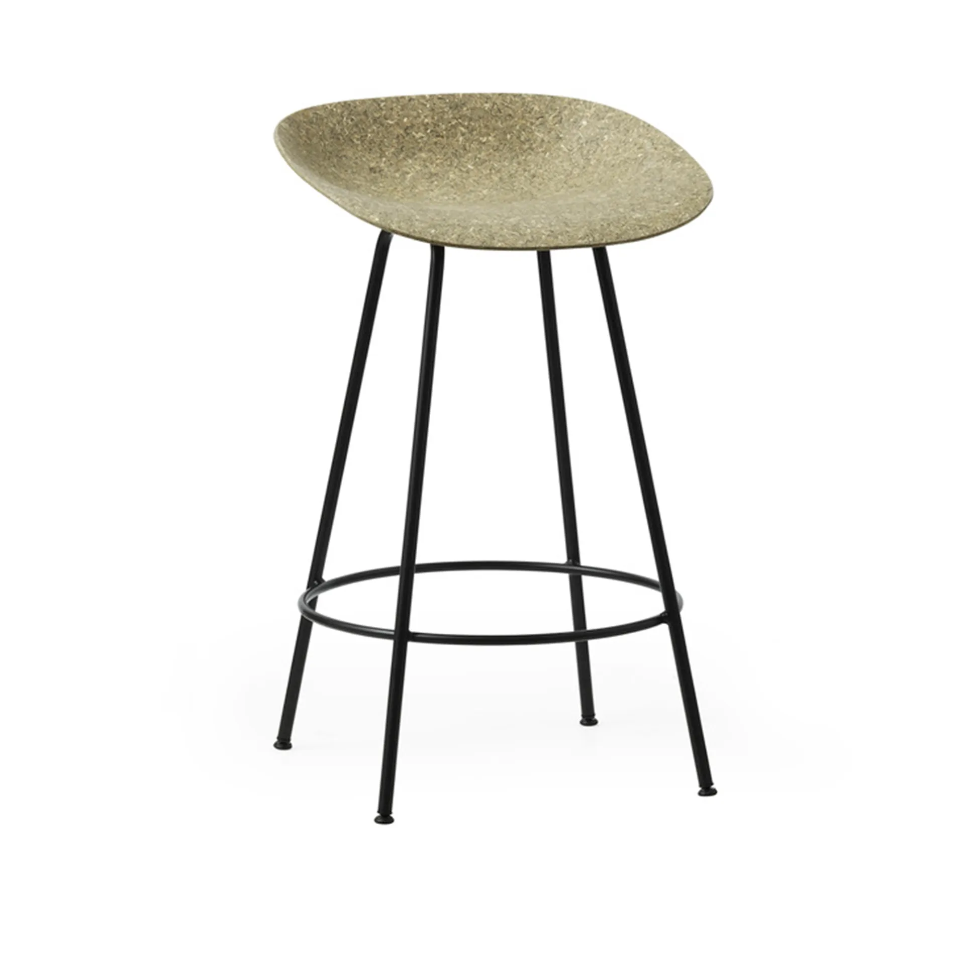 Mat Barstool 65 cm Black Steel - Normann Copenhagen - NO GA