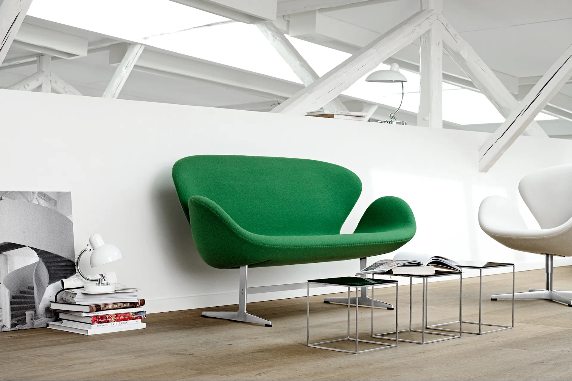 Swan 2-seater - Fritz Hansen - Arne Jacobsen - NO GA