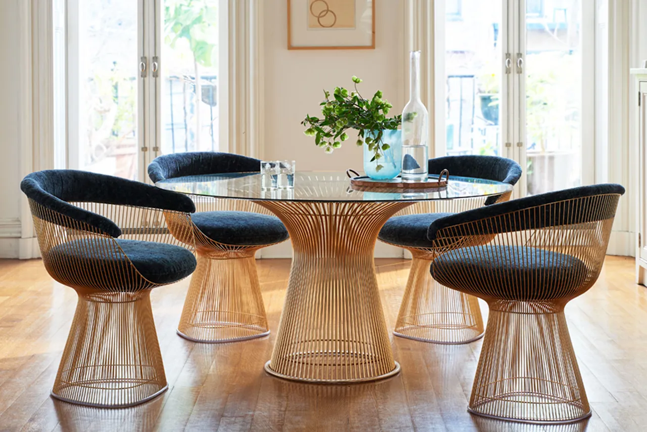 Platner Dining Table - 18 karat guld