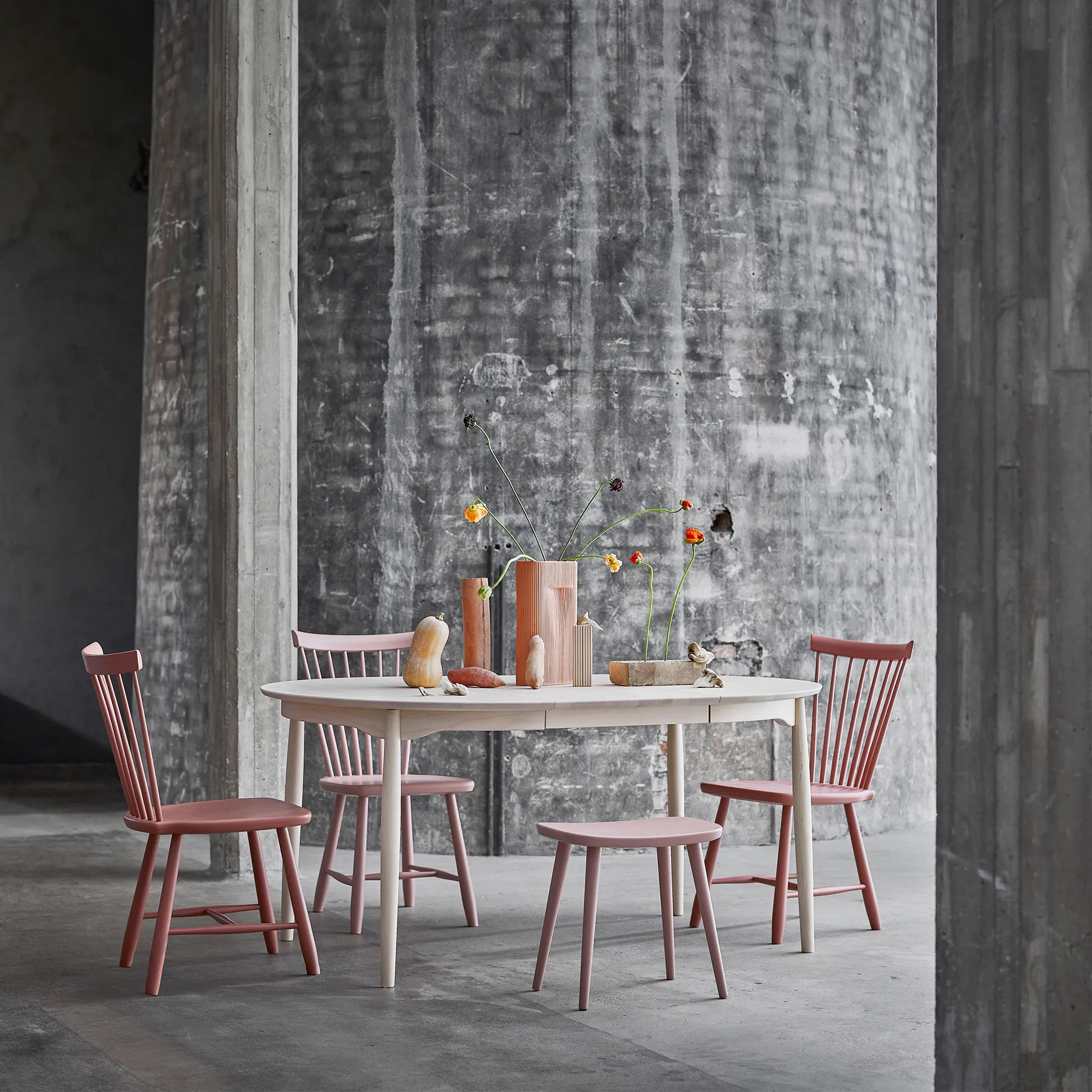 Carl dining table Ø115 cm with extension leaf - 16