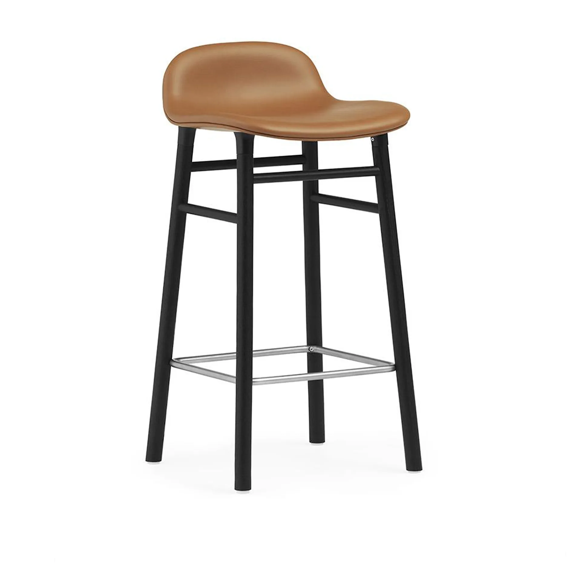 Form Barstool 65 cm Full Upholstery Black Oak - Normann Copenhagen - NO GA