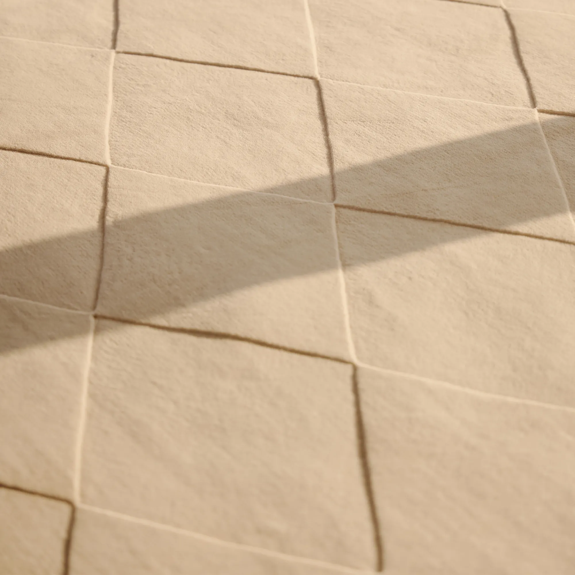 Diamond Dusty White wool rug - 3