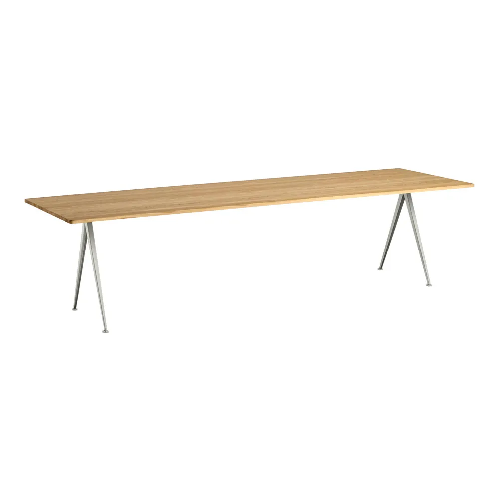 Pyramid 02 table 85x300 cm beige powder coated steel - 1